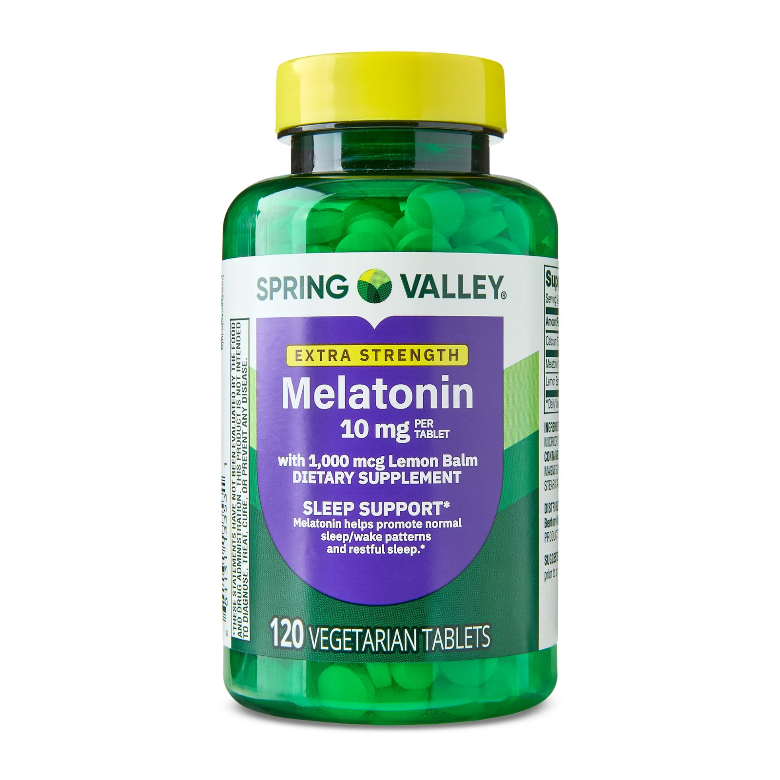 Spring Valley Extra Strength Melatonin Sleep Dietary Supplement 10 mg, 120 Count