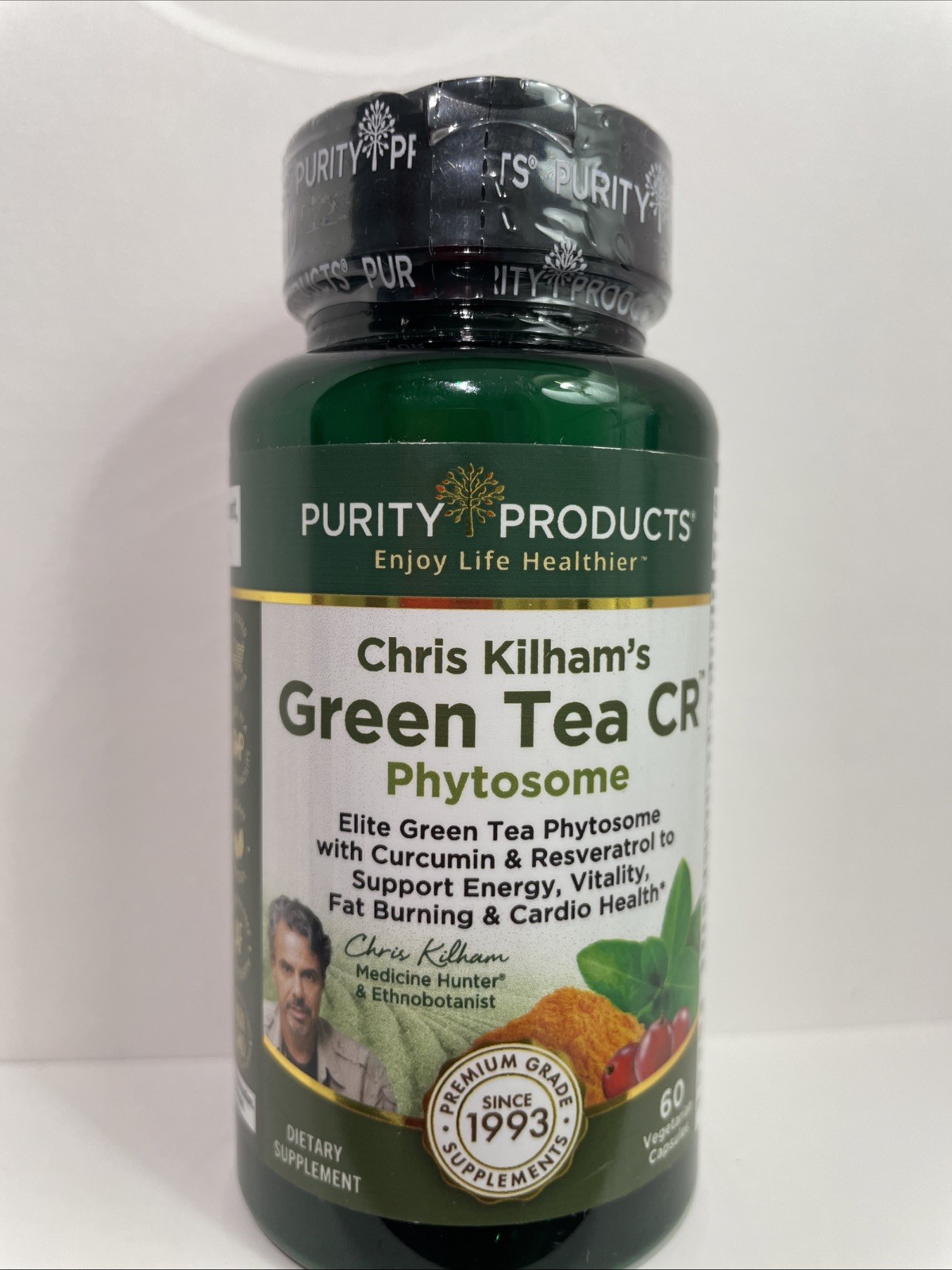 Purity Products Chris Kilham’s GREEN TEA CR PHYTOSOME 60 Capsules EXP 4/2026 NEW