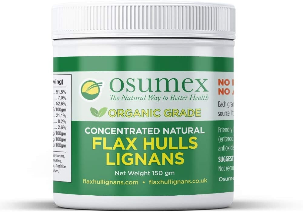 Concentrated Organic Natural Flax Hulls Lignans