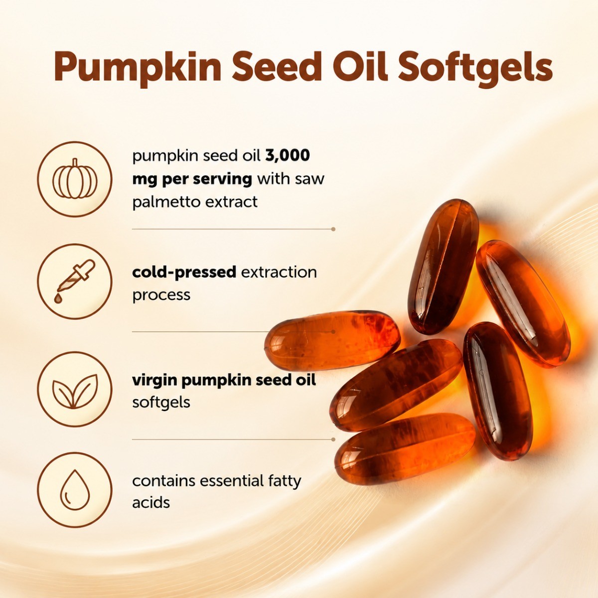 Micro Ingredients Pumpkin Seed Oil & Saw Palmetto Cold Pressed Softgels 300ct