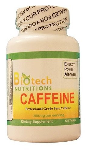 Biotech Nutritions Caffeine Dietary Supplement, 120 120 count (Pack of 1)