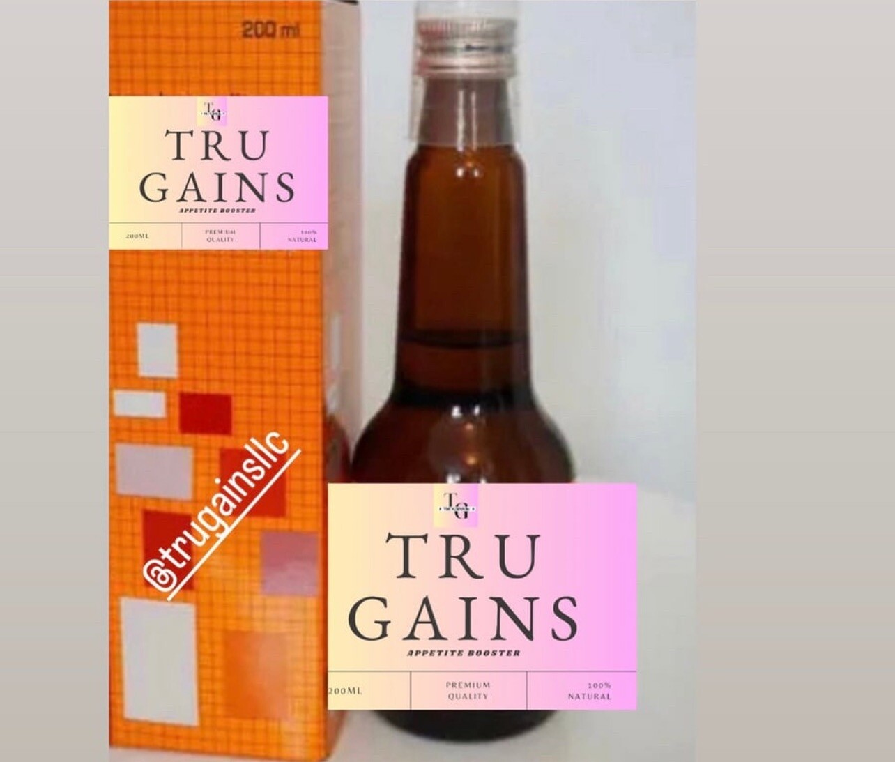 TRU GAINS Appetite Booster SYRUP case ((25 bottles))
