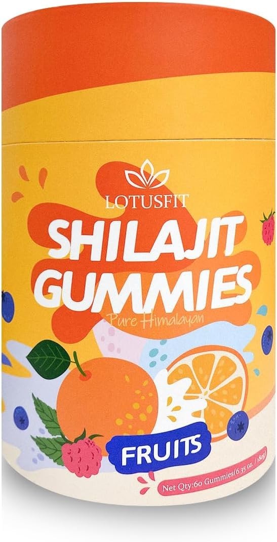 Shilajit Gummies Pure Himalayan Shilajit with Ashwagandha & 85+ Trace Minerals