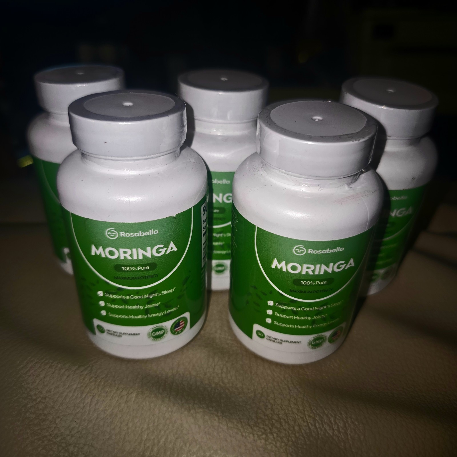Rosabella Moringa 100% Pure, PEAK Potency, 60 Softgels Lot Of 5 Exp 12/2027