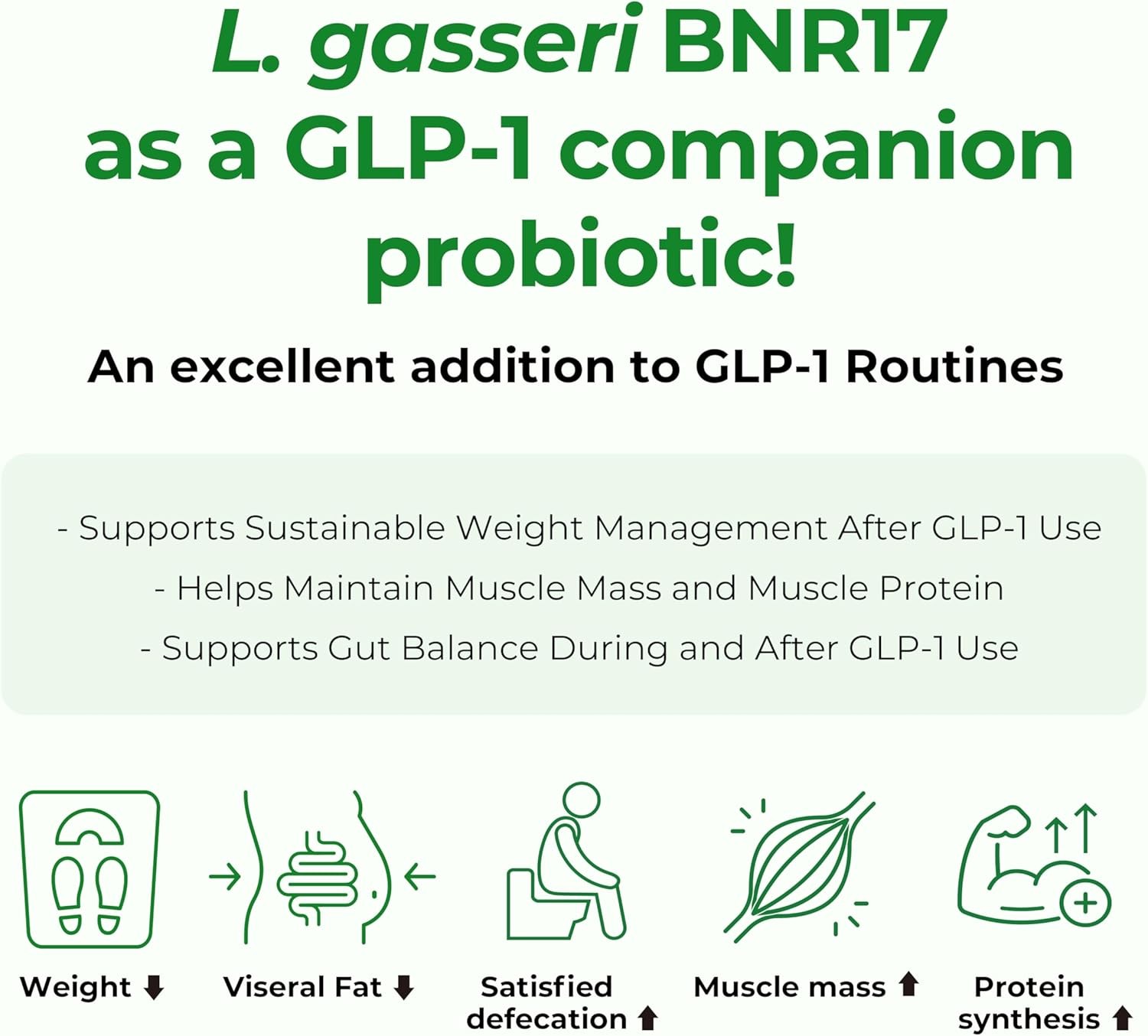 Bnrthin S30, Lactobacillus Gasseri BNR17, 10 Billion CFU Guaranteed, 30Capsules
