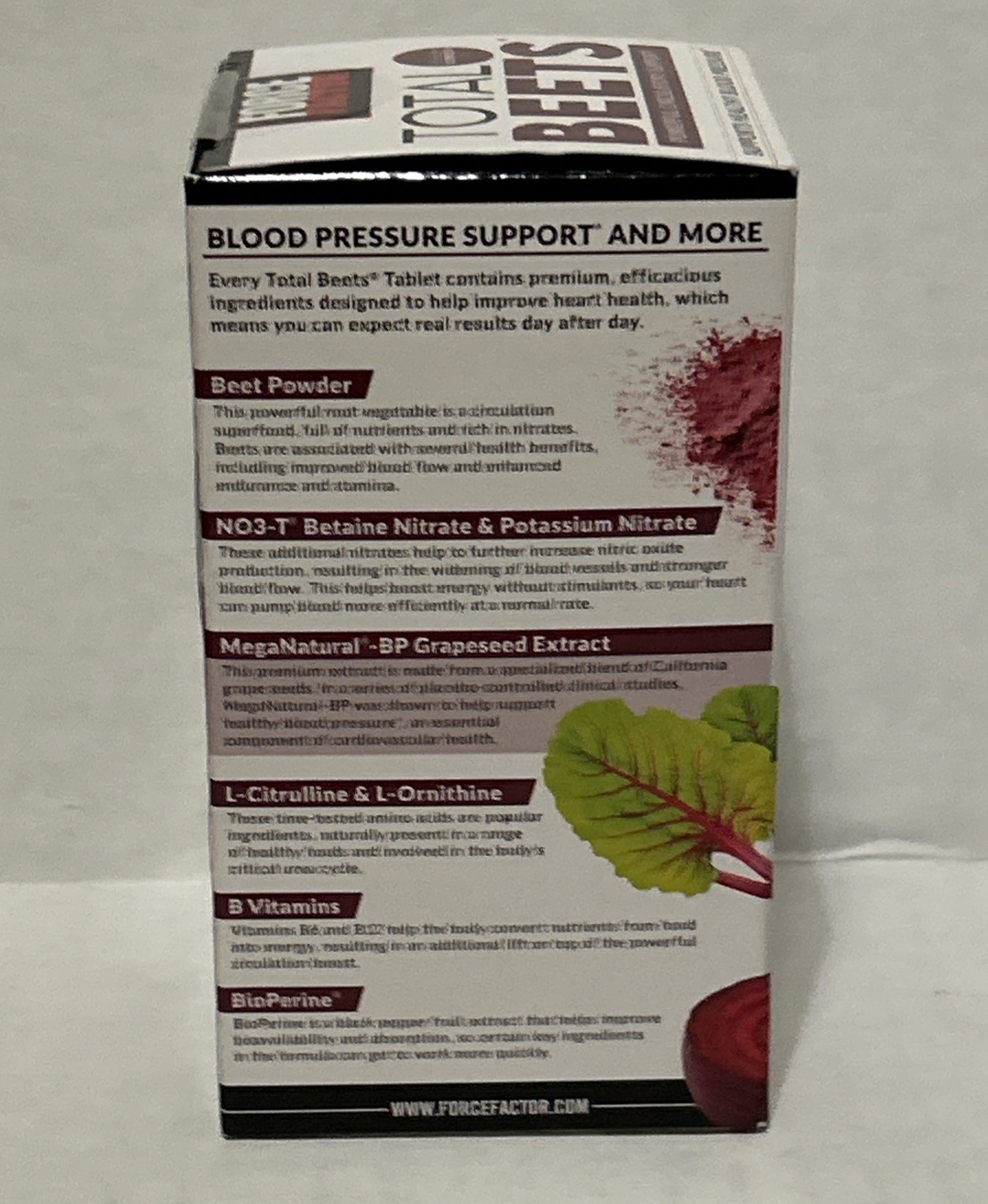 Total Beets Circulation Superfood Beet Root with Blood Pressure Support 120ct