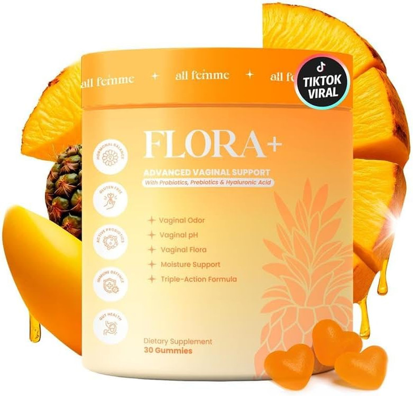 Flora+ Women’S Vaginal Probiotic Gummies for Ph Balance 30 Gummies EXP:01/27