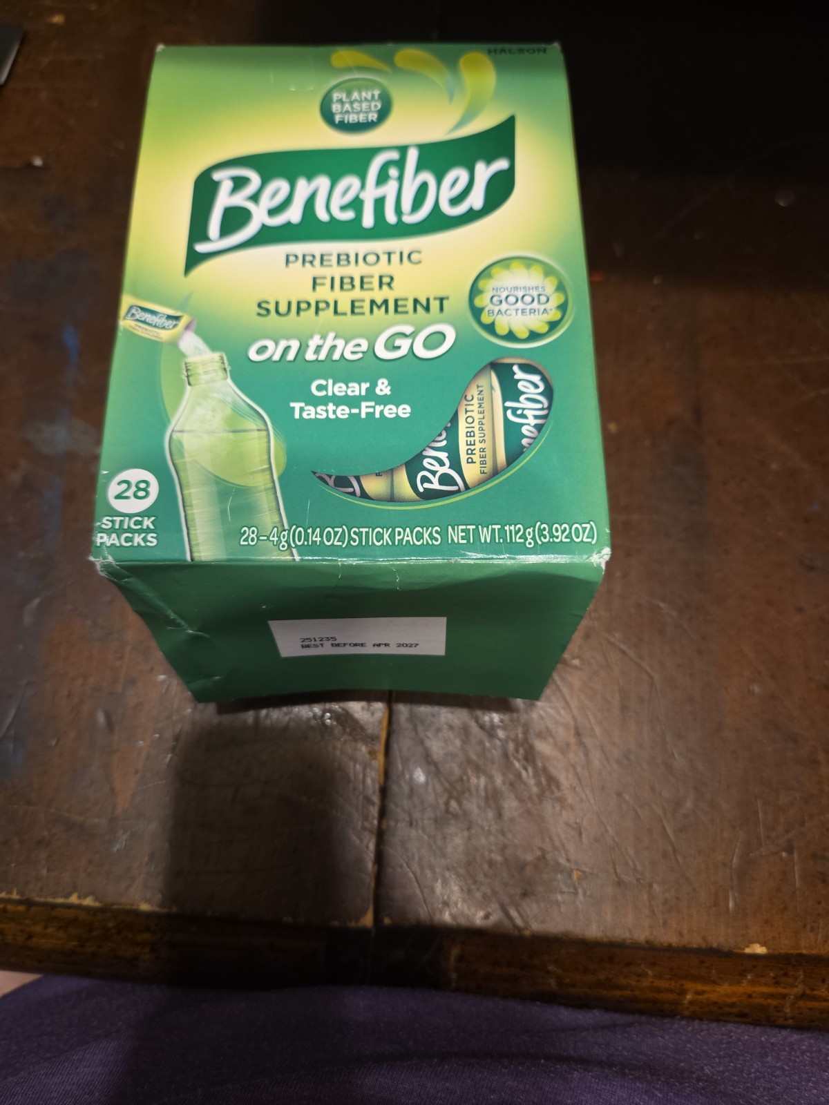 Benefiber On The Go Prebiotic Fiber Supplement Powder 28 Servings BB 04/27