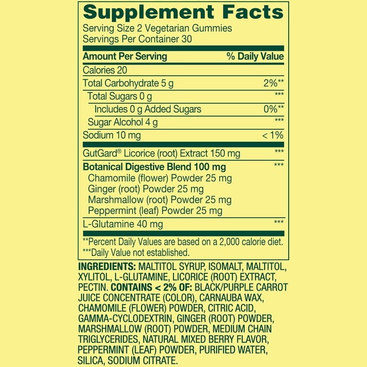 Spring Valley Reflux Guard Peppermint Mixed Berry Gummies, 60 Count