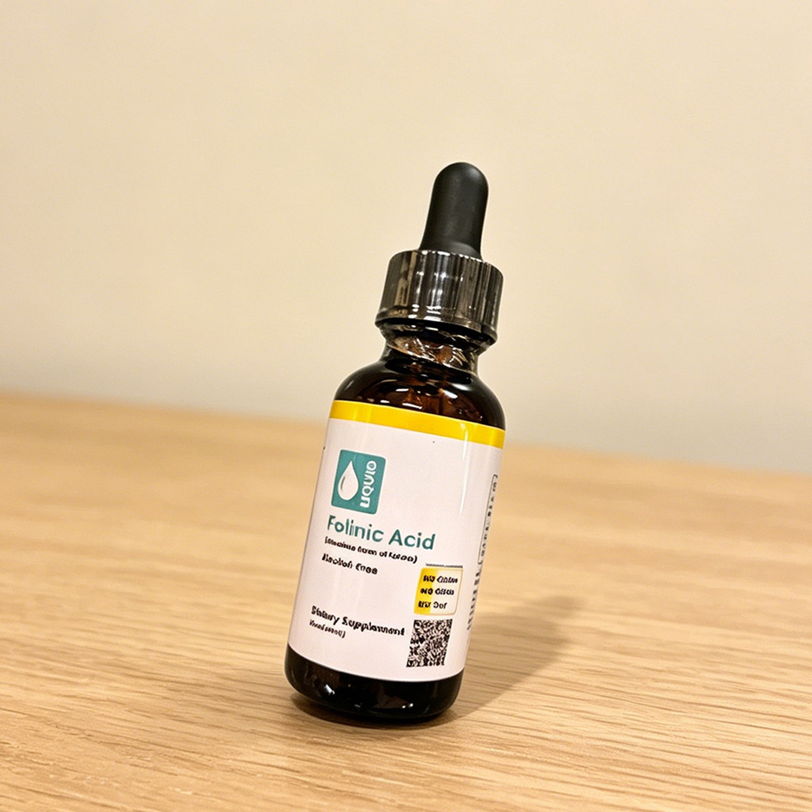 BUY 2 GET 1 FREE California Gold Nutrition Folinic Acid Alcohol 1oz/30ml- 3 Pack