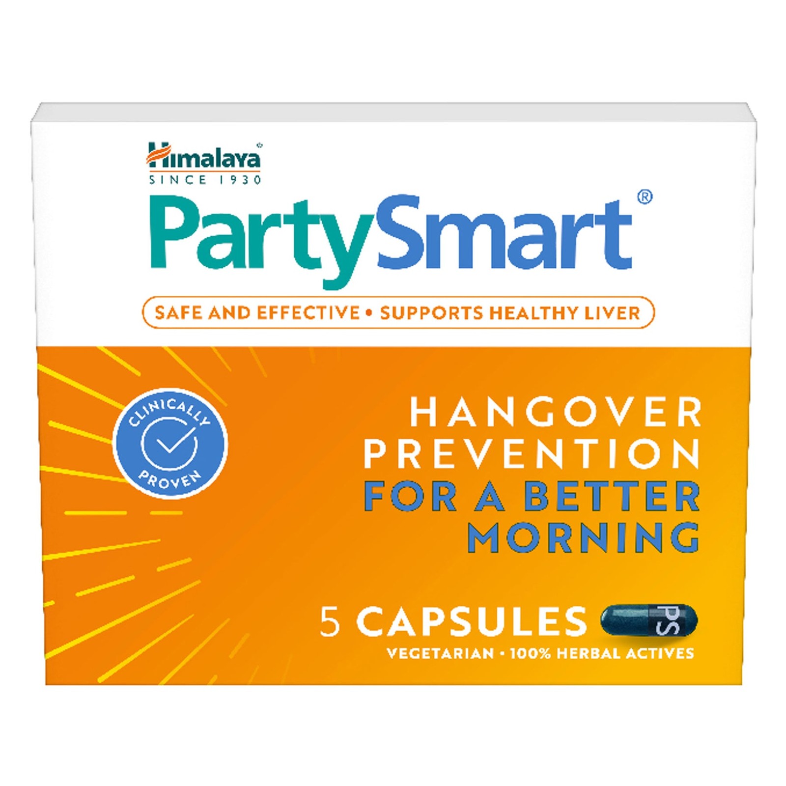 PartySmart Capsules Herbal Wellness Support | Next Day Recovery Formula | 10Ct
