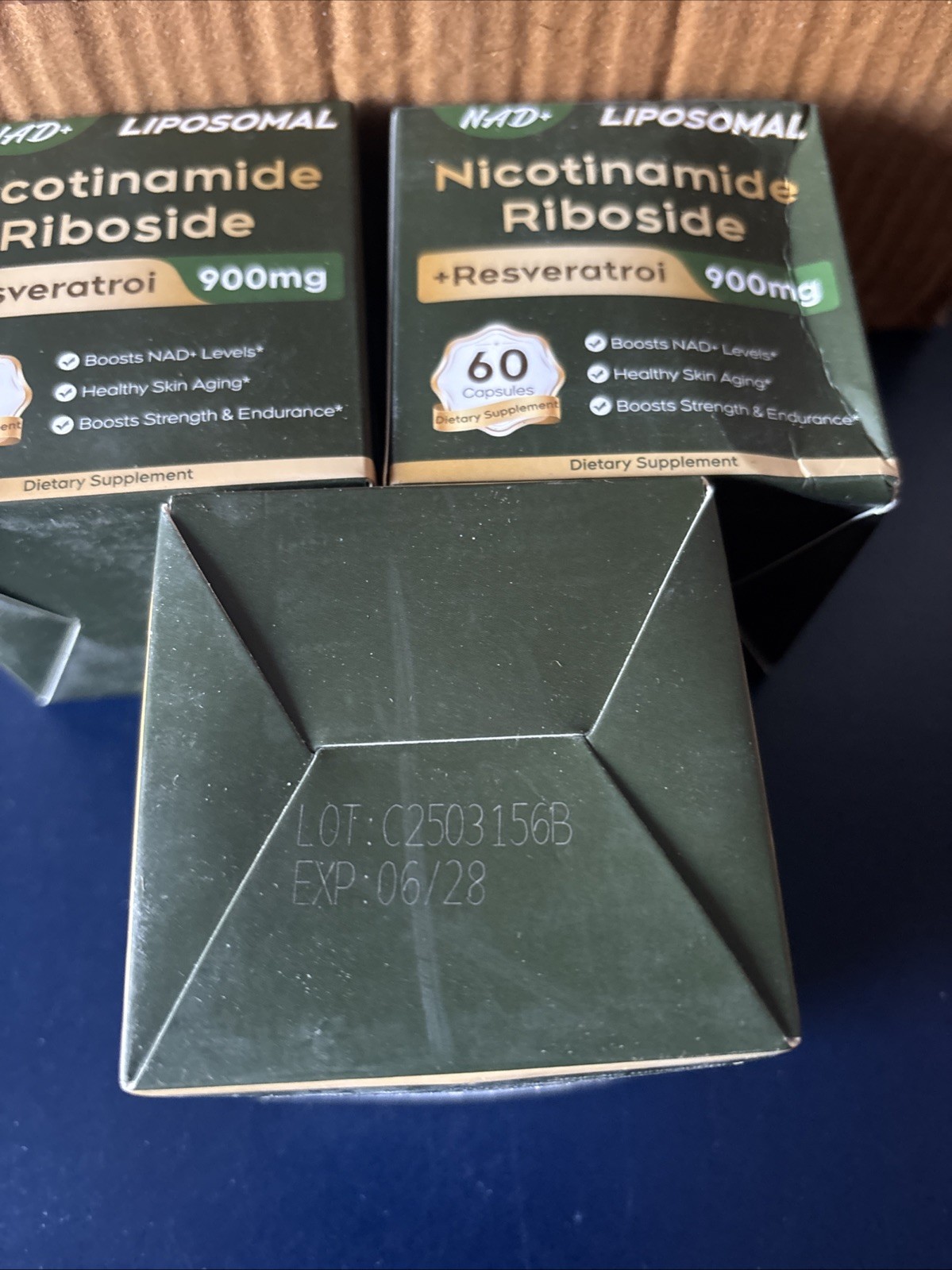 3X-NAD Supplement, NAD Nicotinamide Riboside Resveratrol 900mg
