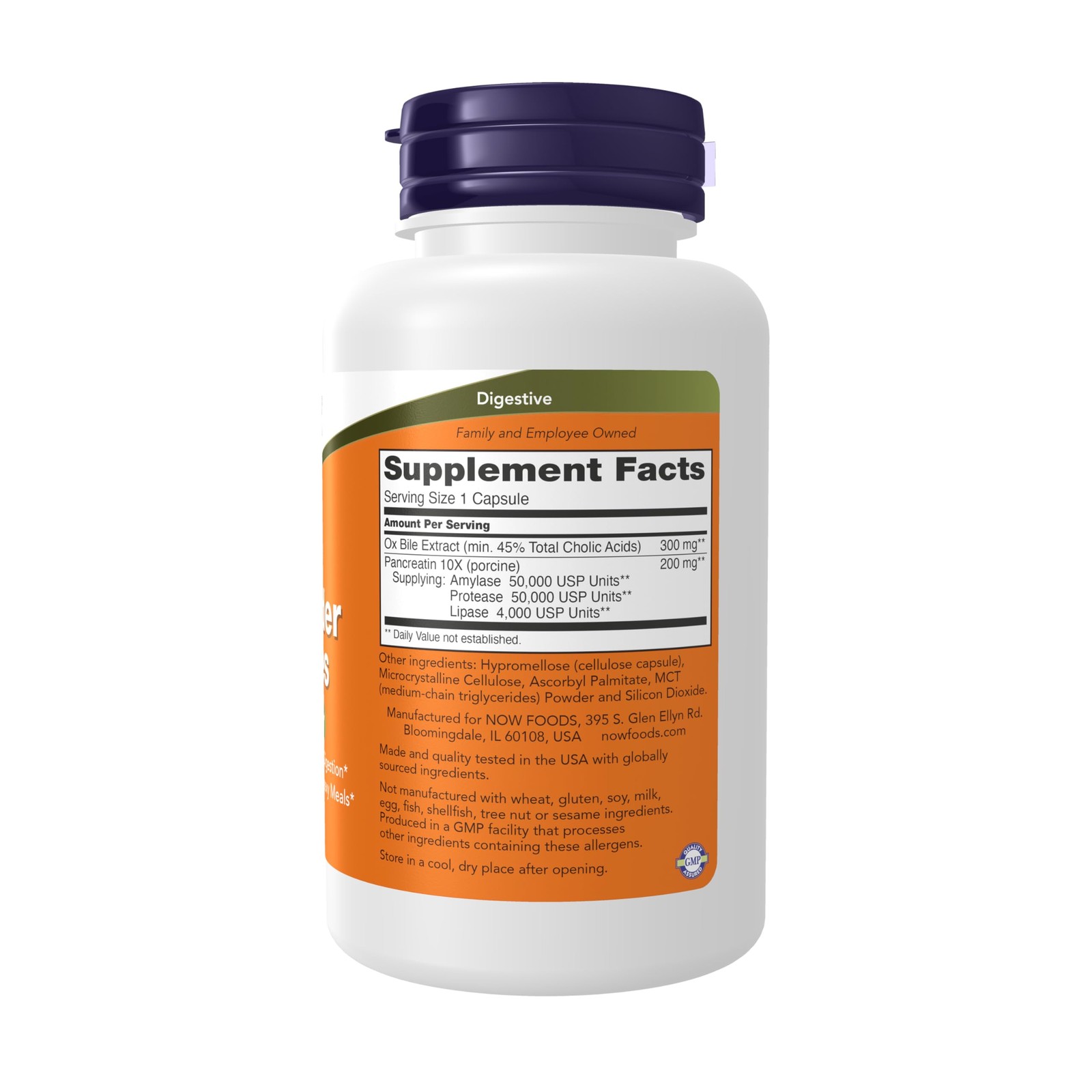 Now Supplements Gallbladder Enzymes Digestive Support* 90 Capsules
