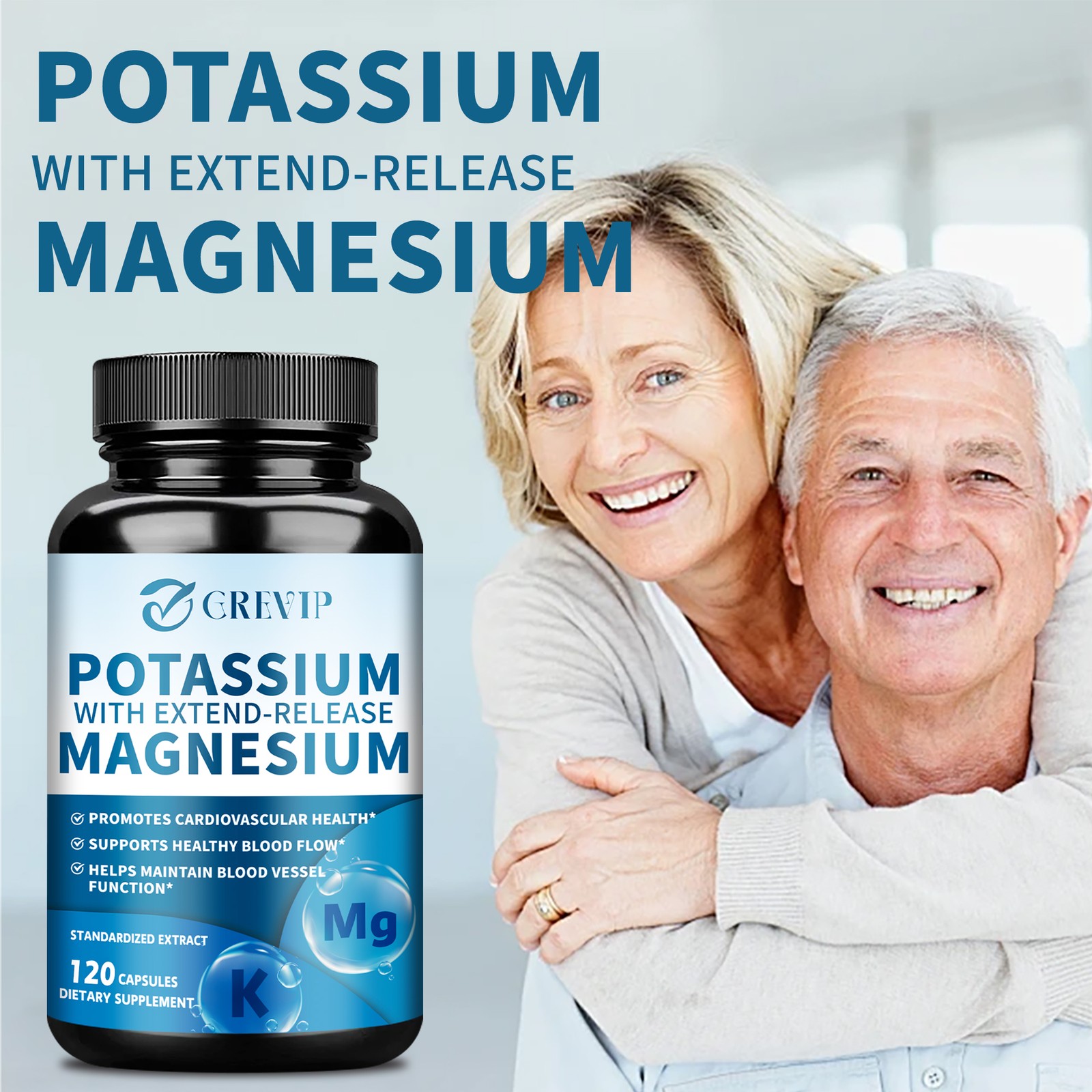 Potassium+ Magnesium – Supports Cardiovascular Health, Relieves Leg Cramps