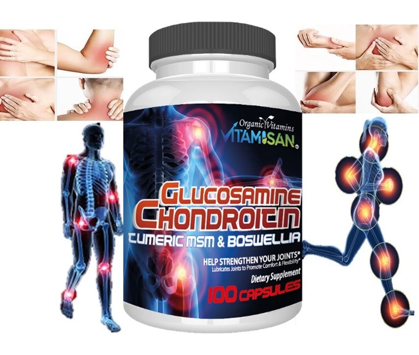Joint Support Turmeric Glucosamine Anti Inflammatory Mobility organic MSM 100
