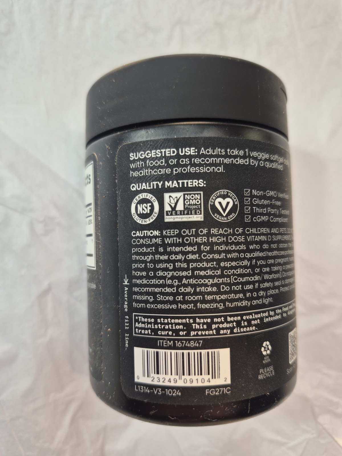 Sports Research D3 + K2 5000 IU 160 Softgels Vegan MK-7 Plant Based New Sealed