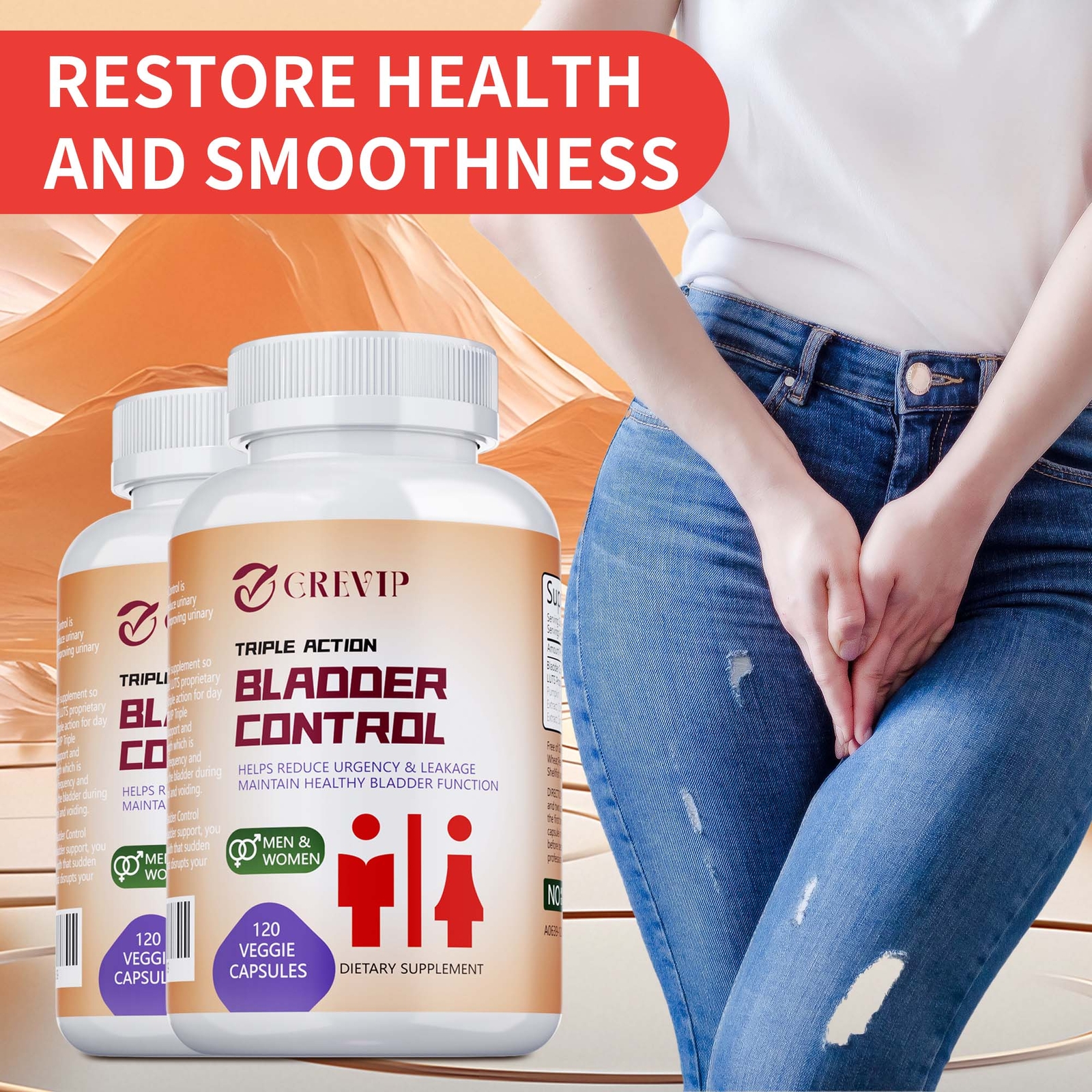 Bladder Control Capsules – Helps with Overactive Bladder,Improve Bladder Control