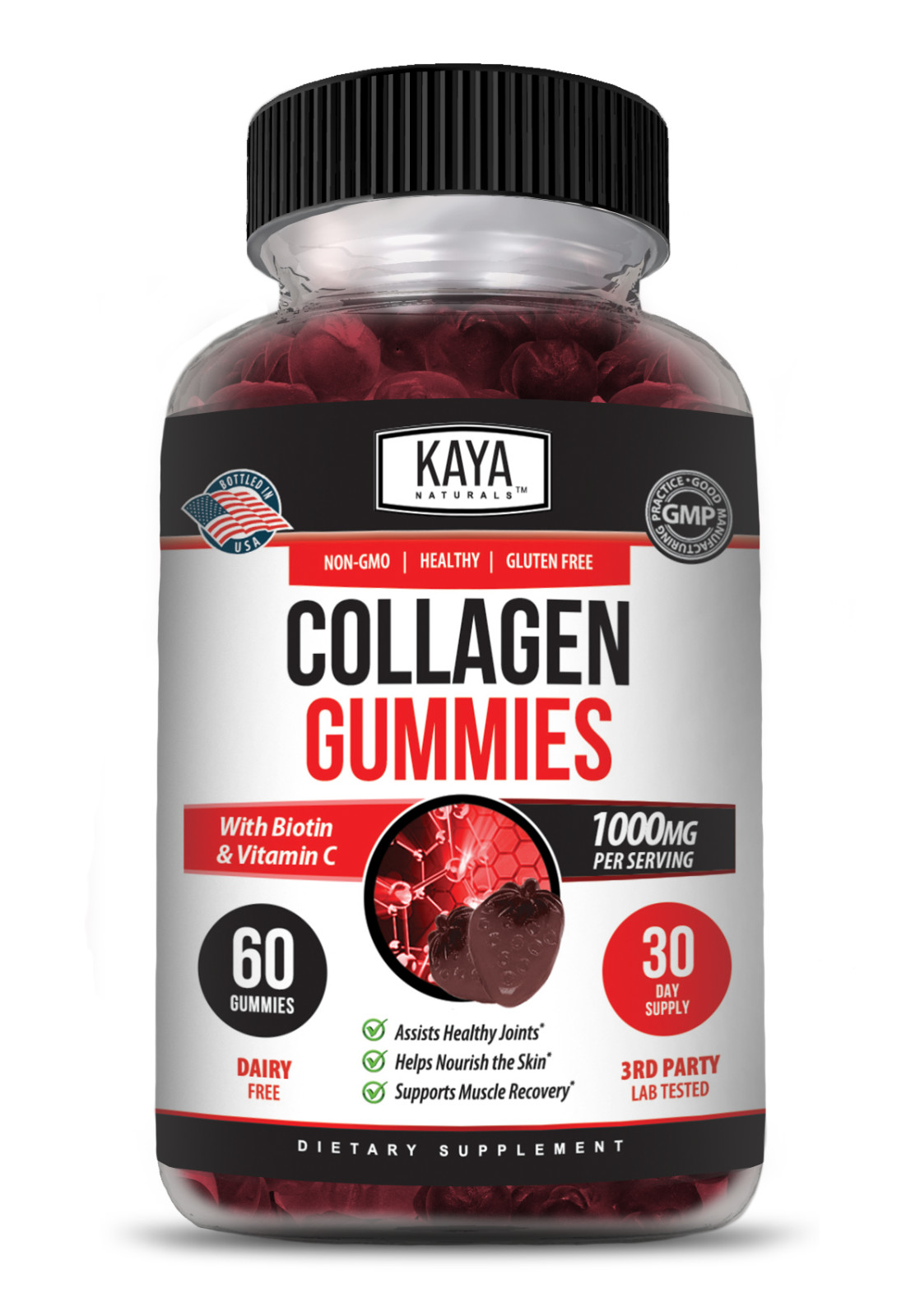 (2 Pack) Collagen Gummies for Hair Skin and Nail, Premium Collagen Supplement