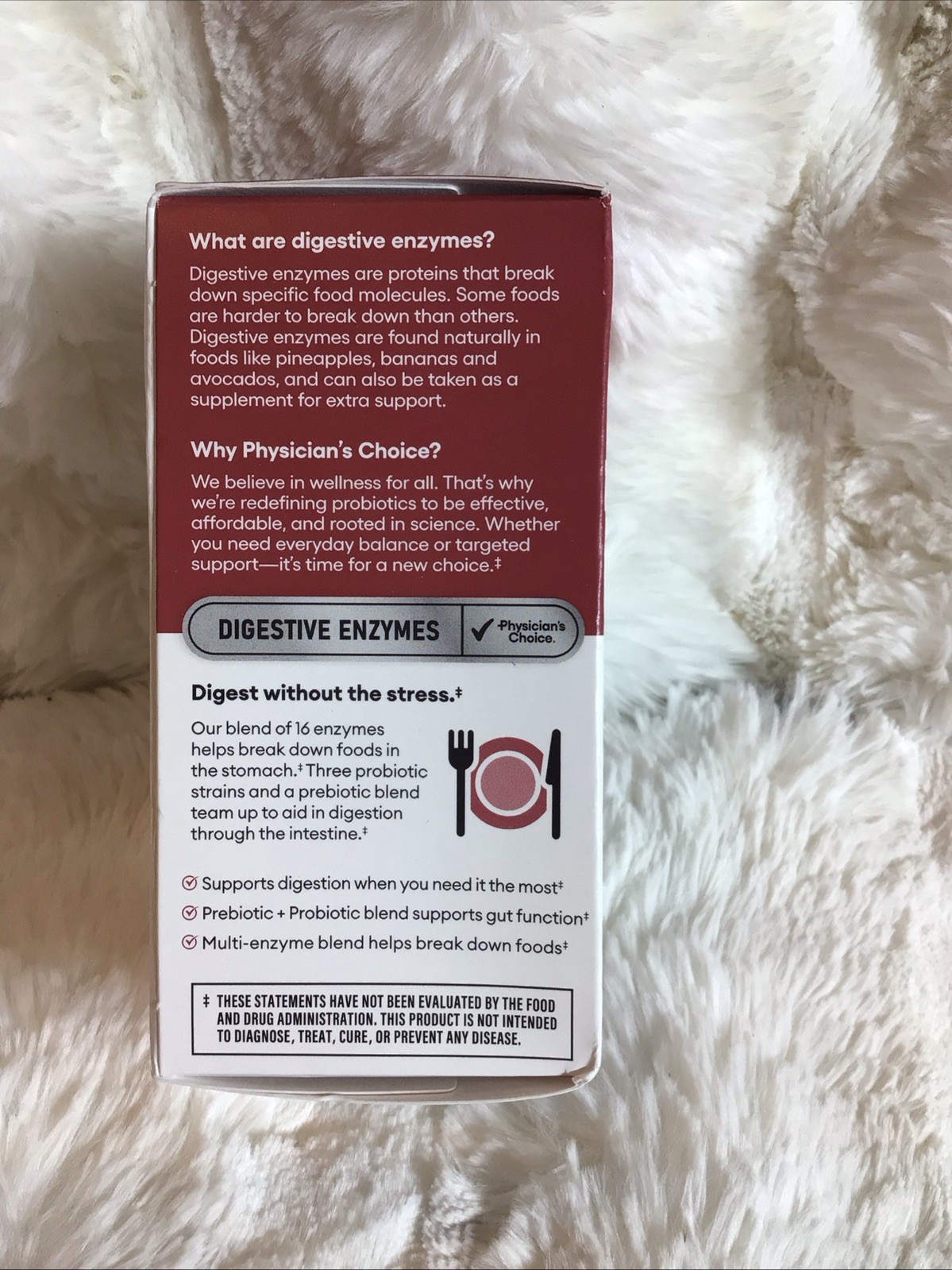 Physician’s Choice Digestive Enzyme Blend Pre + Probiotics 60 Capsules 08/2027