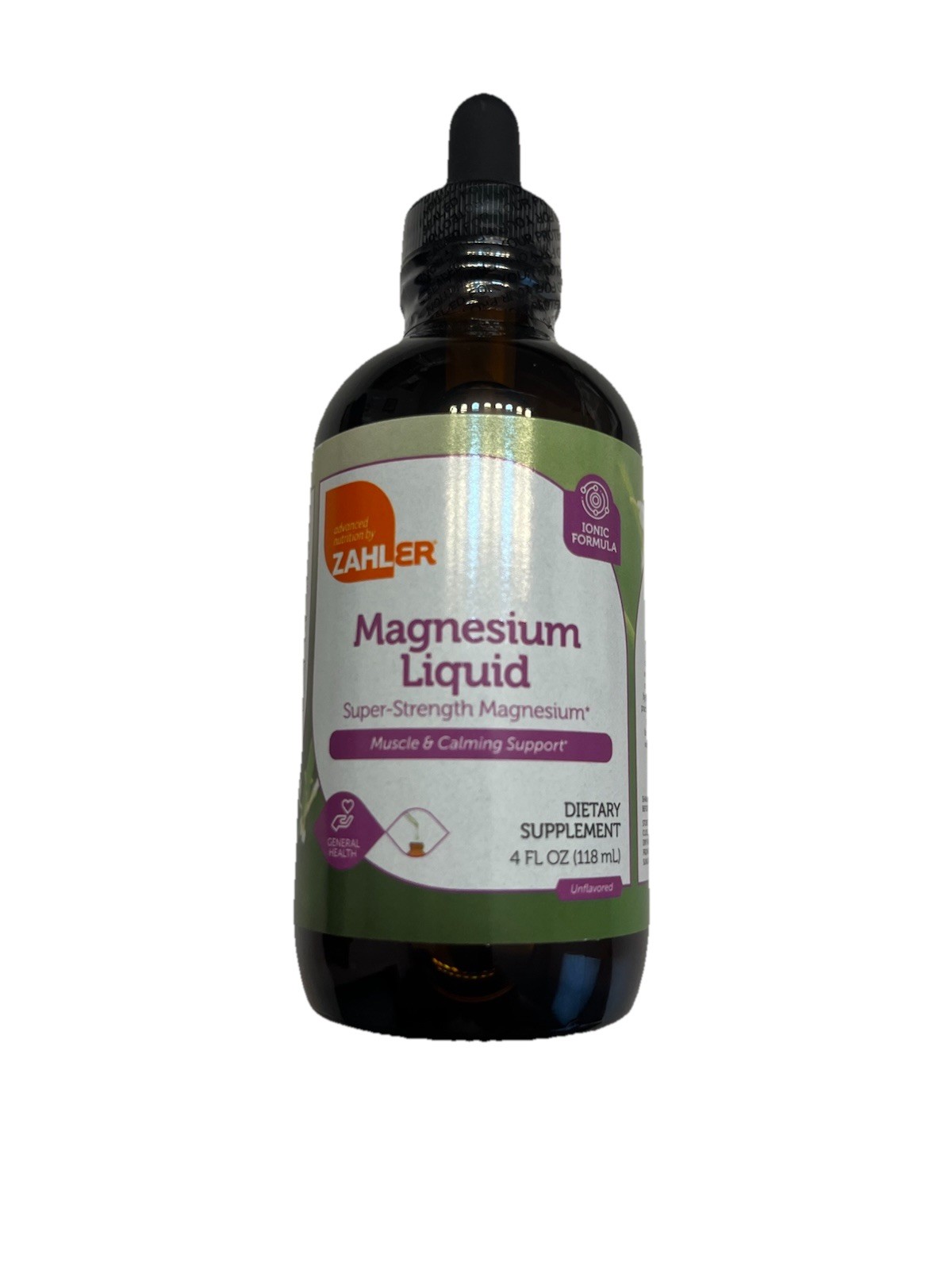 Zahler Magnesium Liquid Drops Super Strength – Muscle Calming 4 Fl Oz EXP 10/27