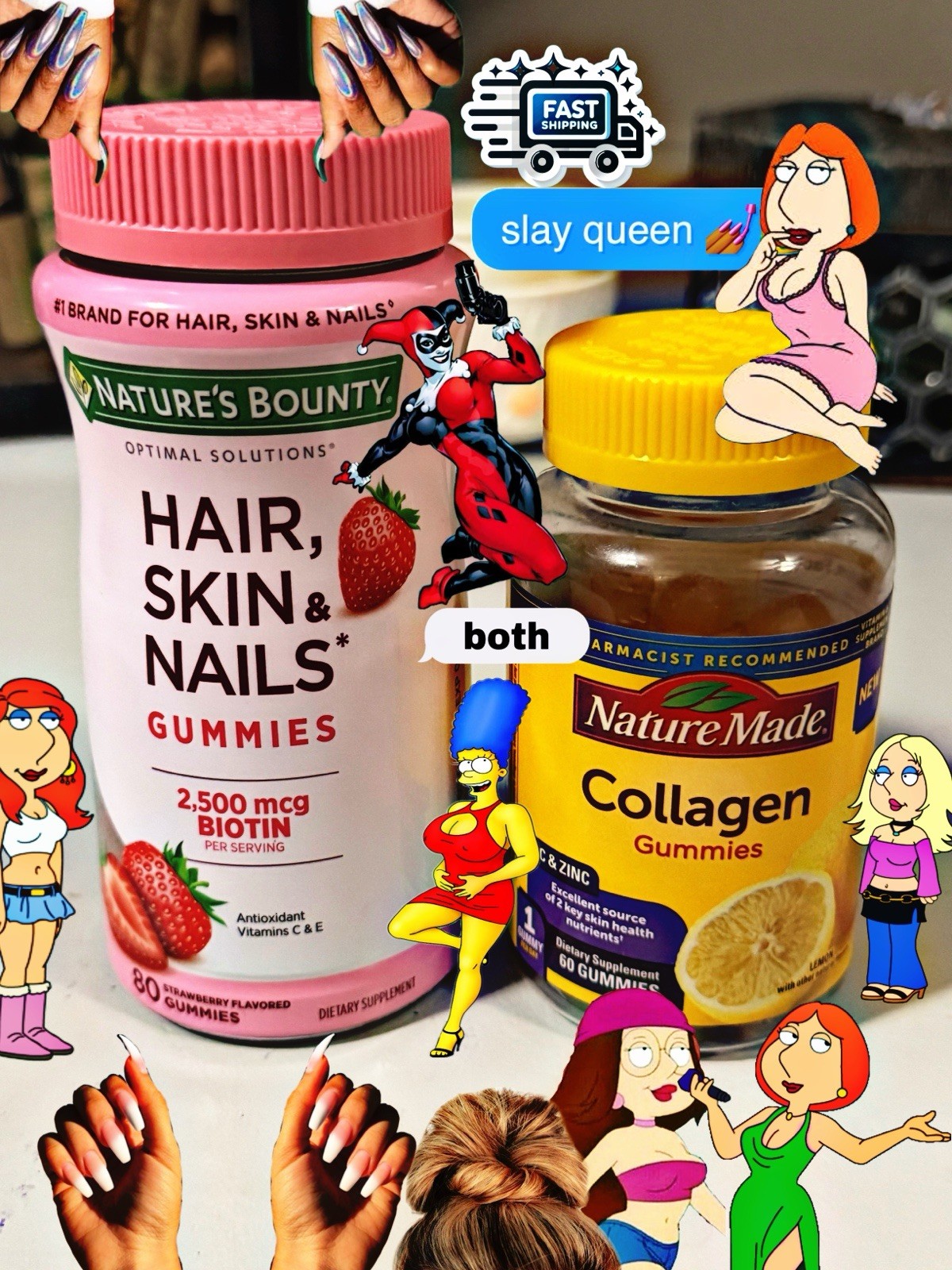 Collagen Hair & Nails Biotin 2x BOTTLES 120 Capsules