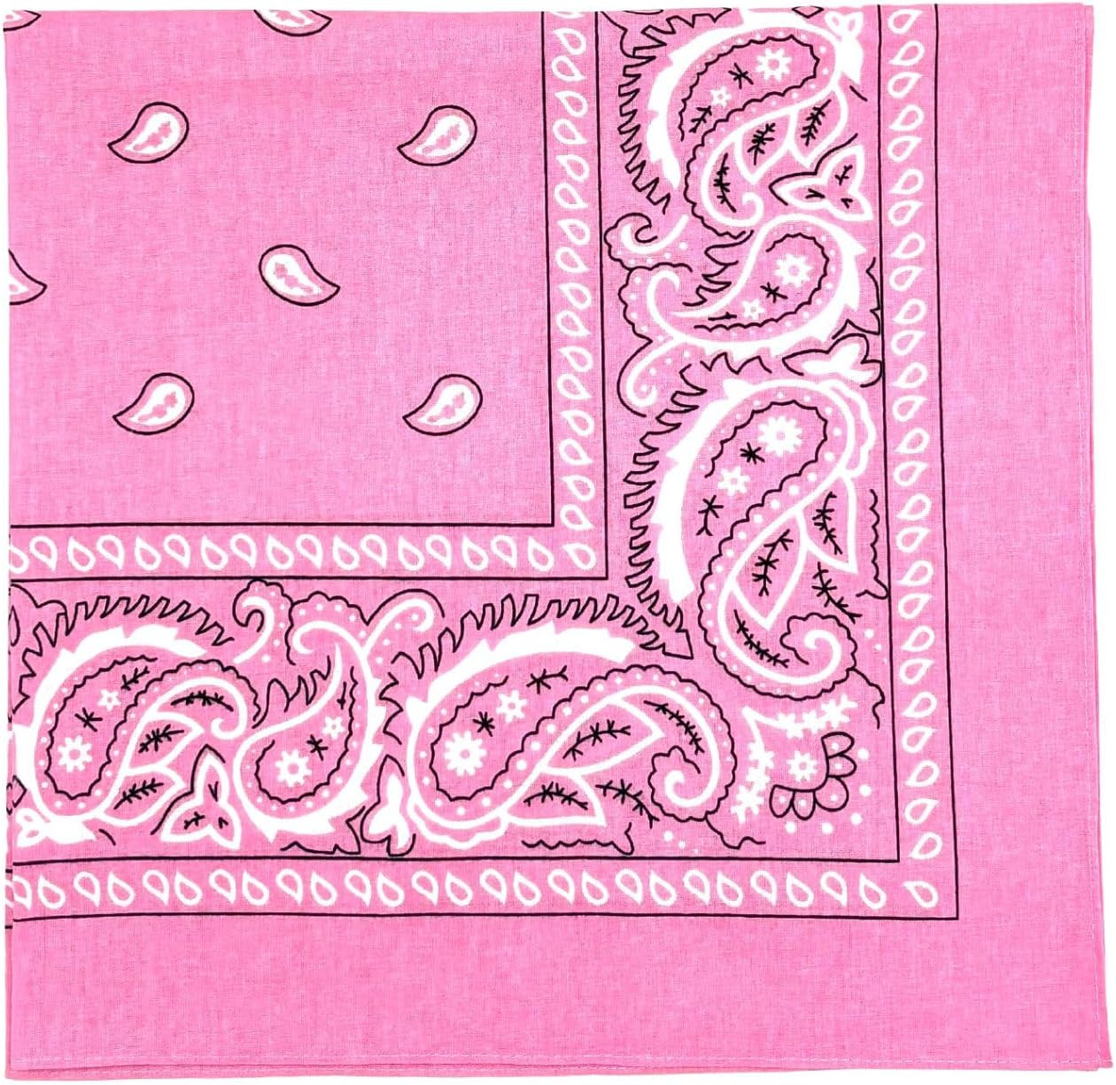 Extra Large Bandana 27” X 27” 100% Cotton for Men & Women Paisley Handkerchief H