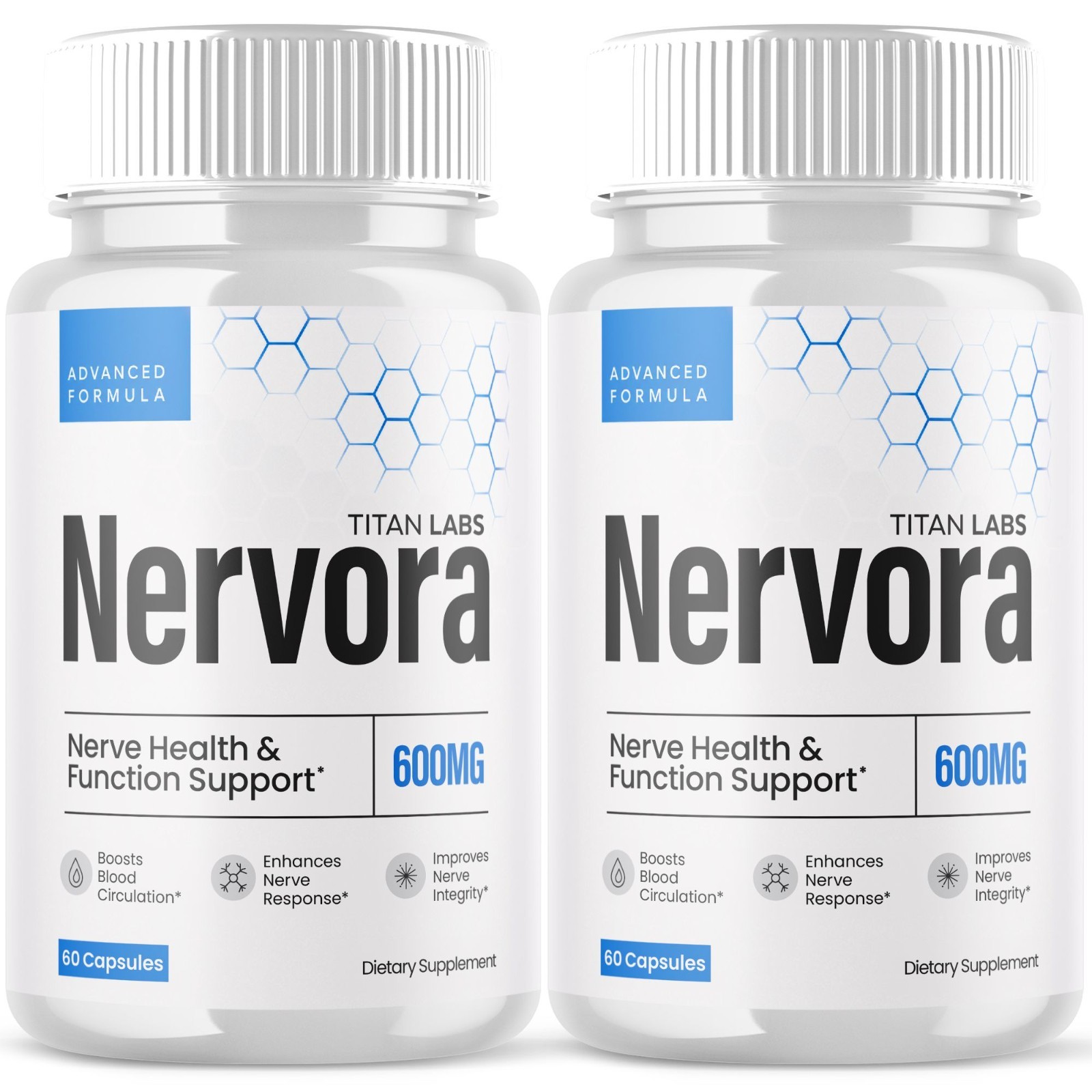(2 Pack) Nervora Nootropic Natural Brain Support Supplement Nerv Ora 120 Capsule