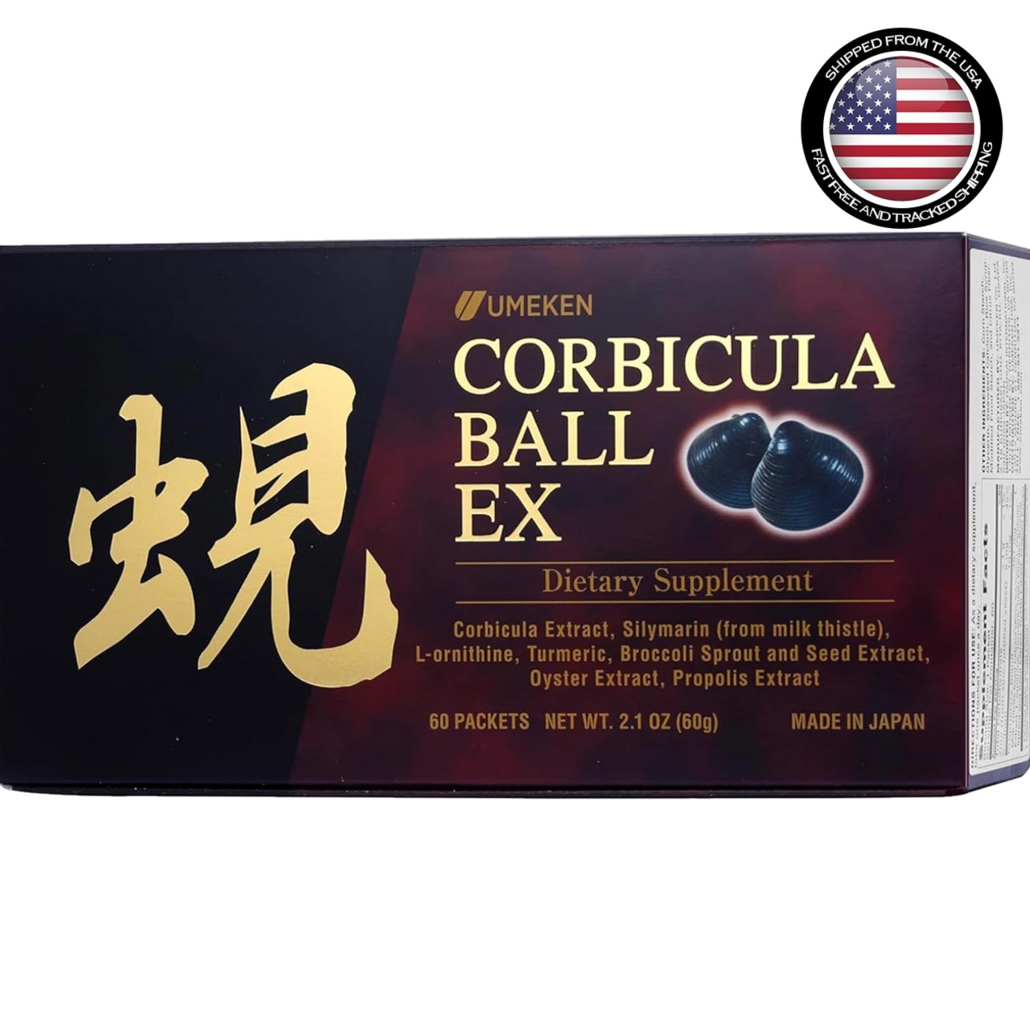 Japanese-Made Corbicula Liver Support with Propolis – 60 Daily Nutrient Packets