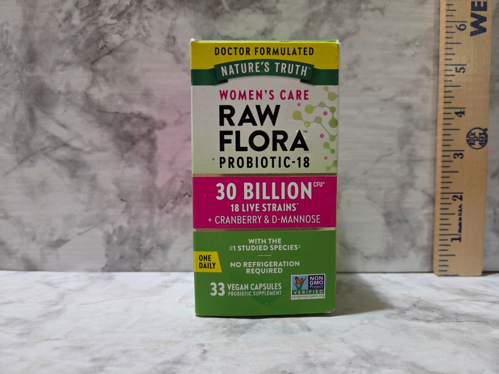 Nature’s Truth Women’s Care Raw Flora Probiotic-18 30B CFU 33 Capsules 8/2026
