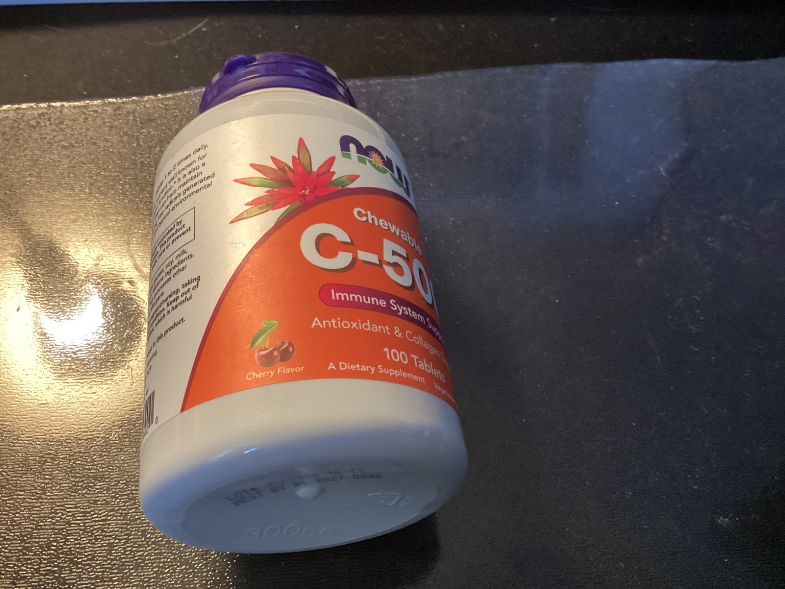 Vitamin C-500 Cherry Chewable 100 Tabs Now Foods