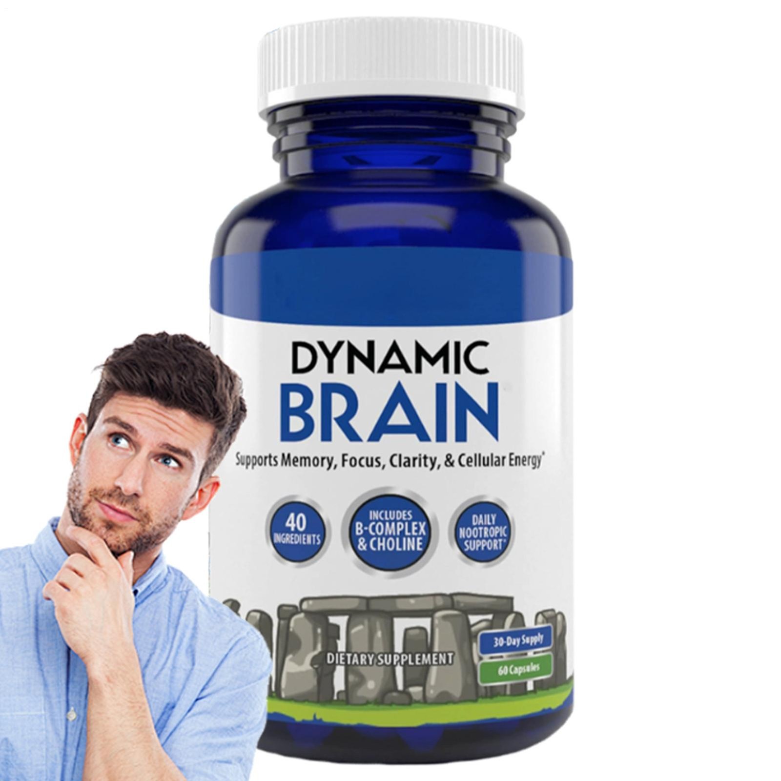 Brain Dynamic Supplement – Focus , Memory & Clarity Support , 60 Capsules * 1 –