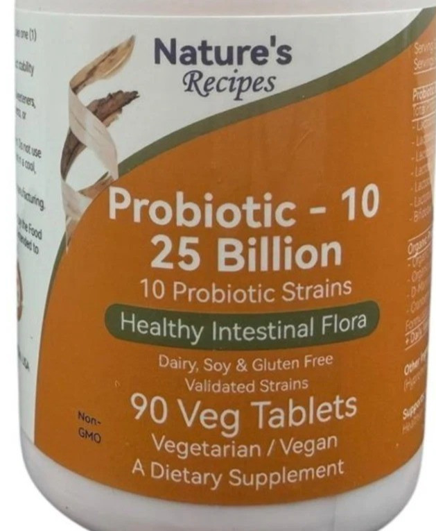 Nature’s Recipes Probiotic 25 Billion 90 Tablets Compare to NOW 01/27 Bin Deal