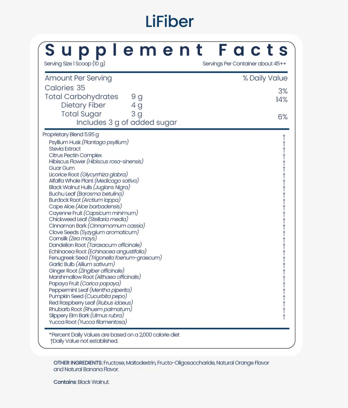 Unicity LiFiber 45 Servings 1lb Digestive Fiber Cleanse Supplement Psyllium