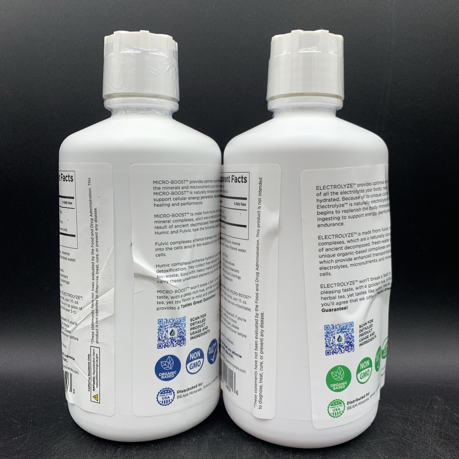 NEW – Beam Minerals Micro-boost And Electrolyze Set 32 Fl Oz