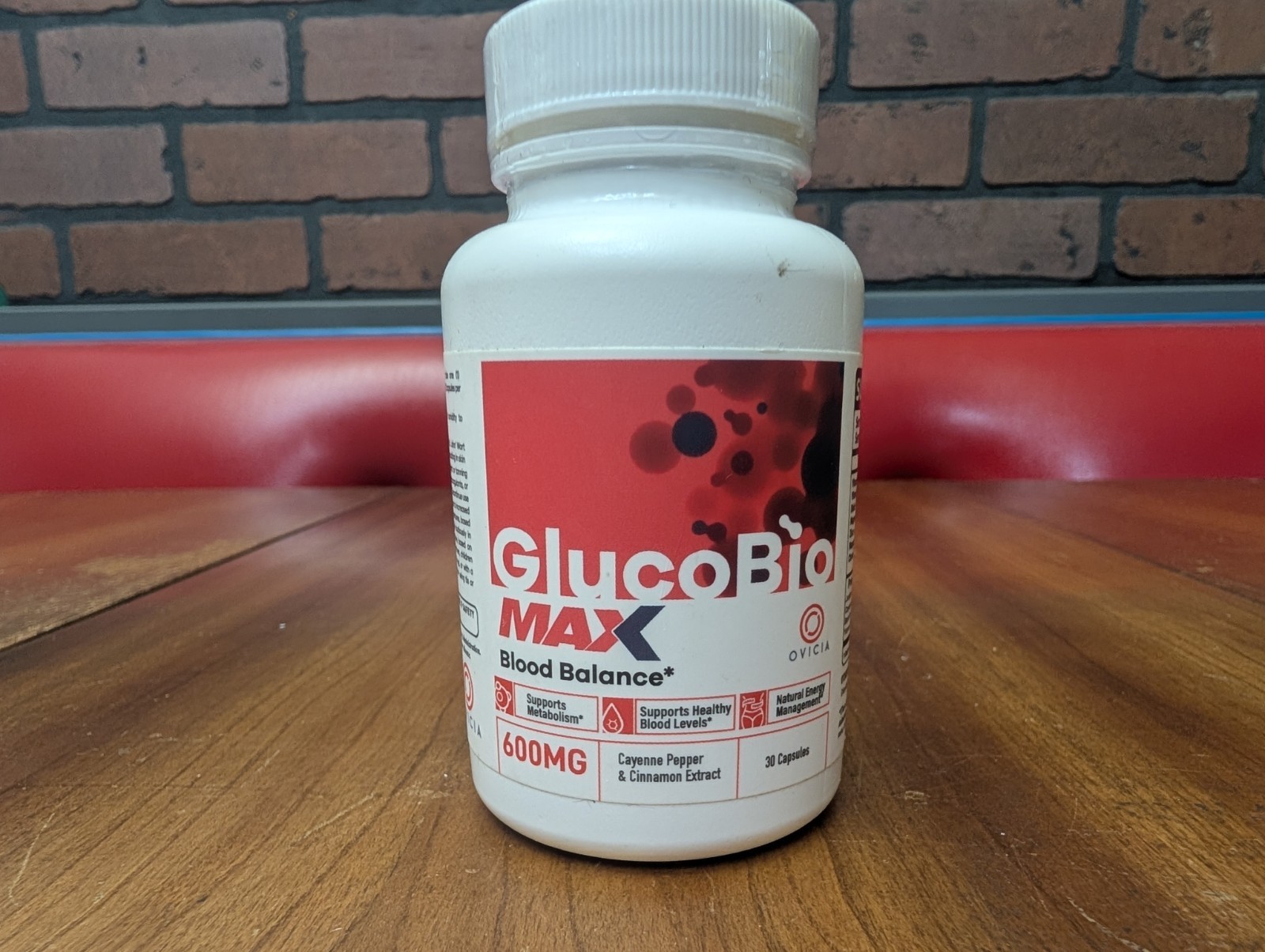GlucoBio MAX 600mg Blood Balance 30 Capsules EXP 01/2026 Supports Metabolism