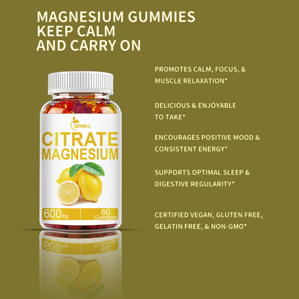 Magnesium Citrate Capsules Extra Strength High Absorption Magnesium Supplement