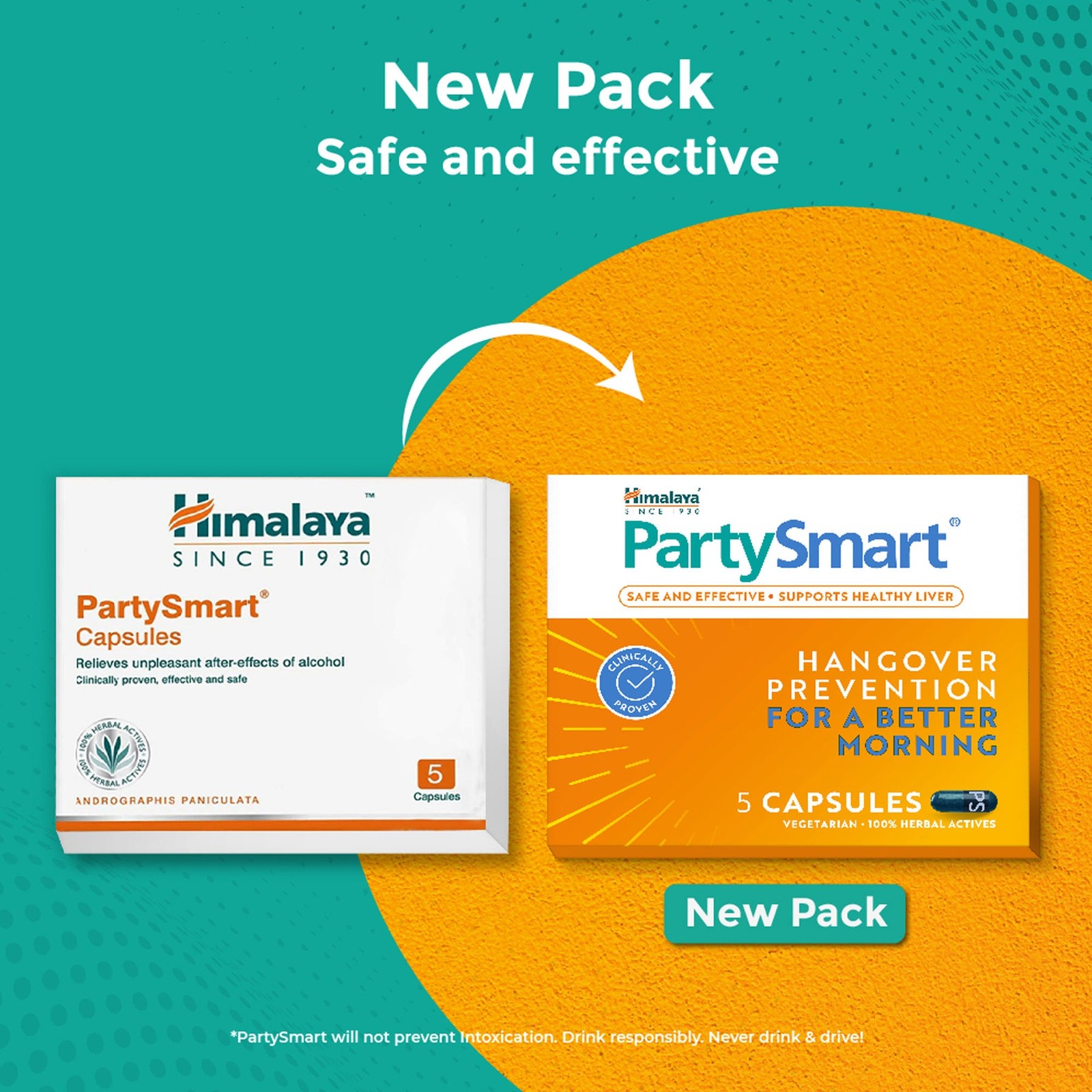 PartySmart Capsules Herbal Wellness Support | Next Day Recovery Formula | 10Ct