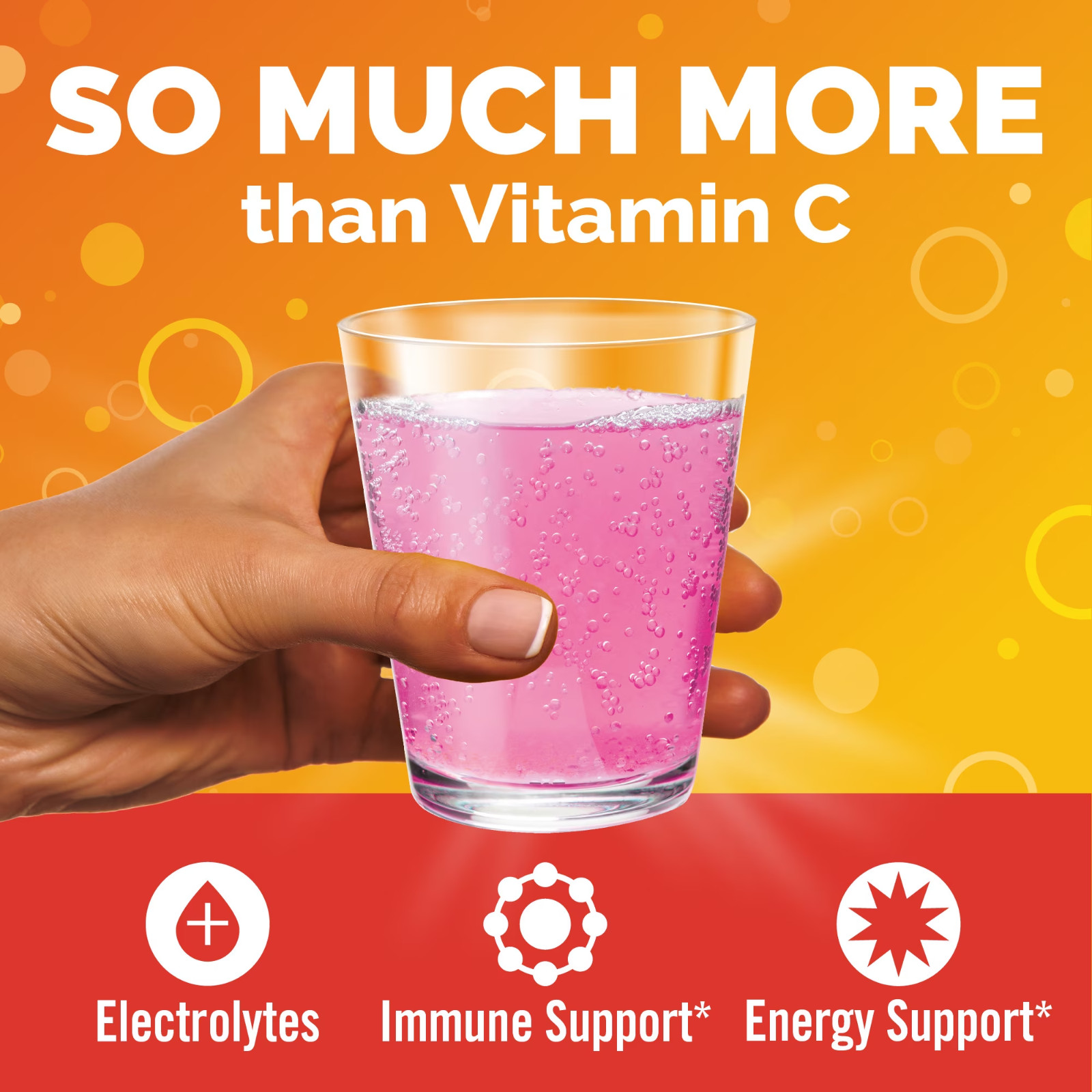 3 Pack Emergen-C Daily Immune Support Vitamin C Powder Raspberry 10 Ct