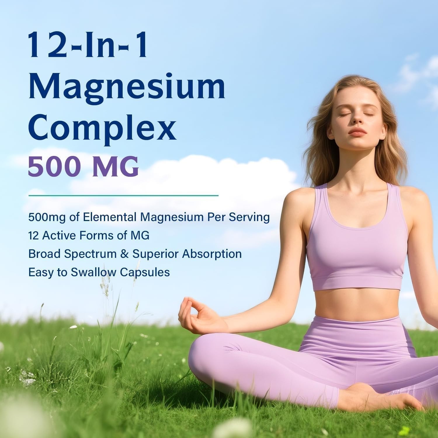 Innate Vitality 12-in-1 Magnesium Complex, 500 mg 120 Count (Pack of 1)..