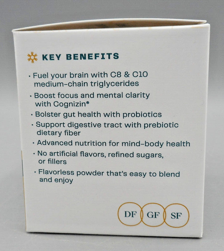 Encore Focus MCT Creamer Dairy Gluten and Soy Free Powder 8 Single Servings