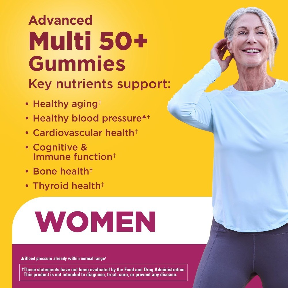 Advanced Multivitamin Gummies for Women 50 Plus, Multivitamin for Women, 111