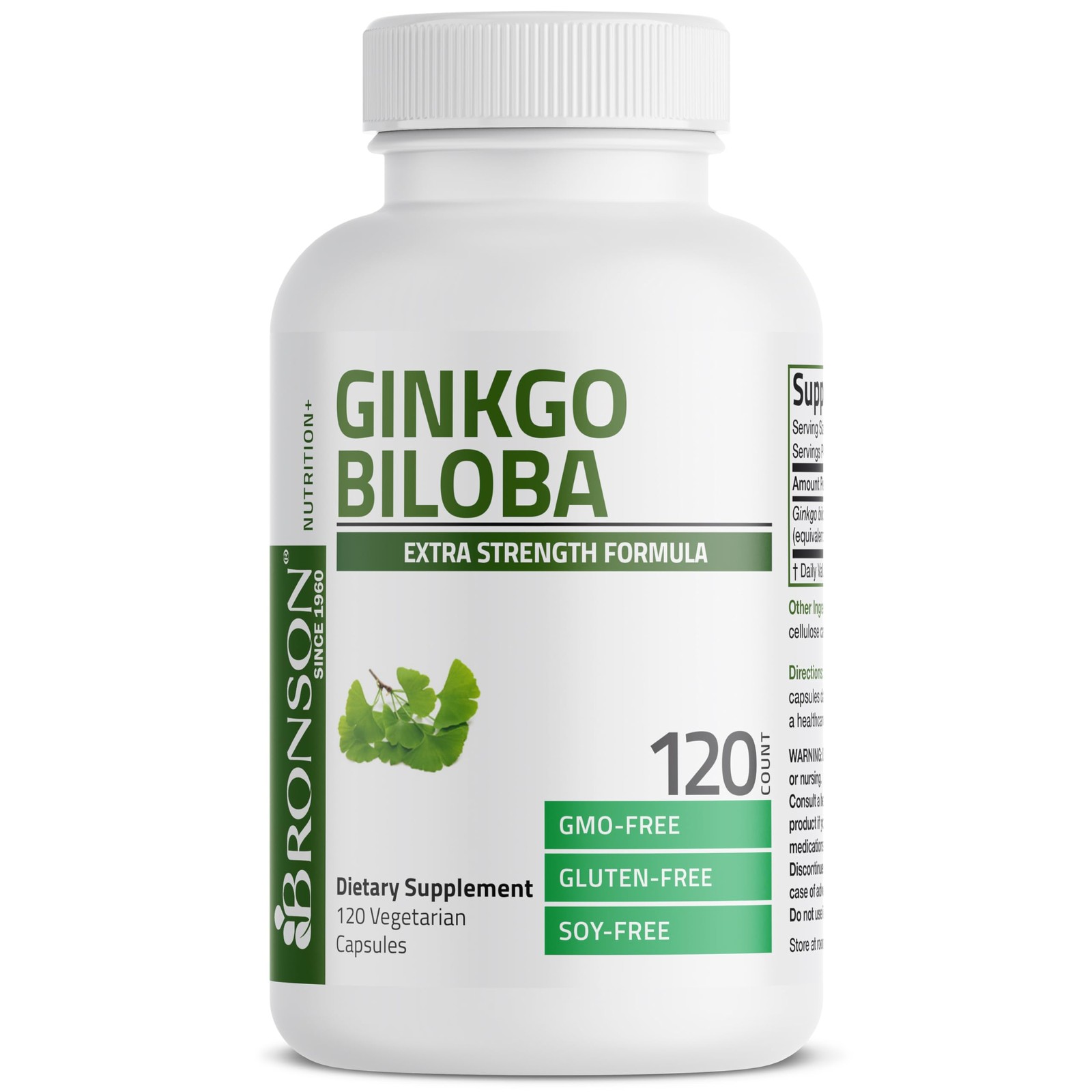 Ginkgo Biloba Extra Strength Brain & Memory Support 120 Capsules