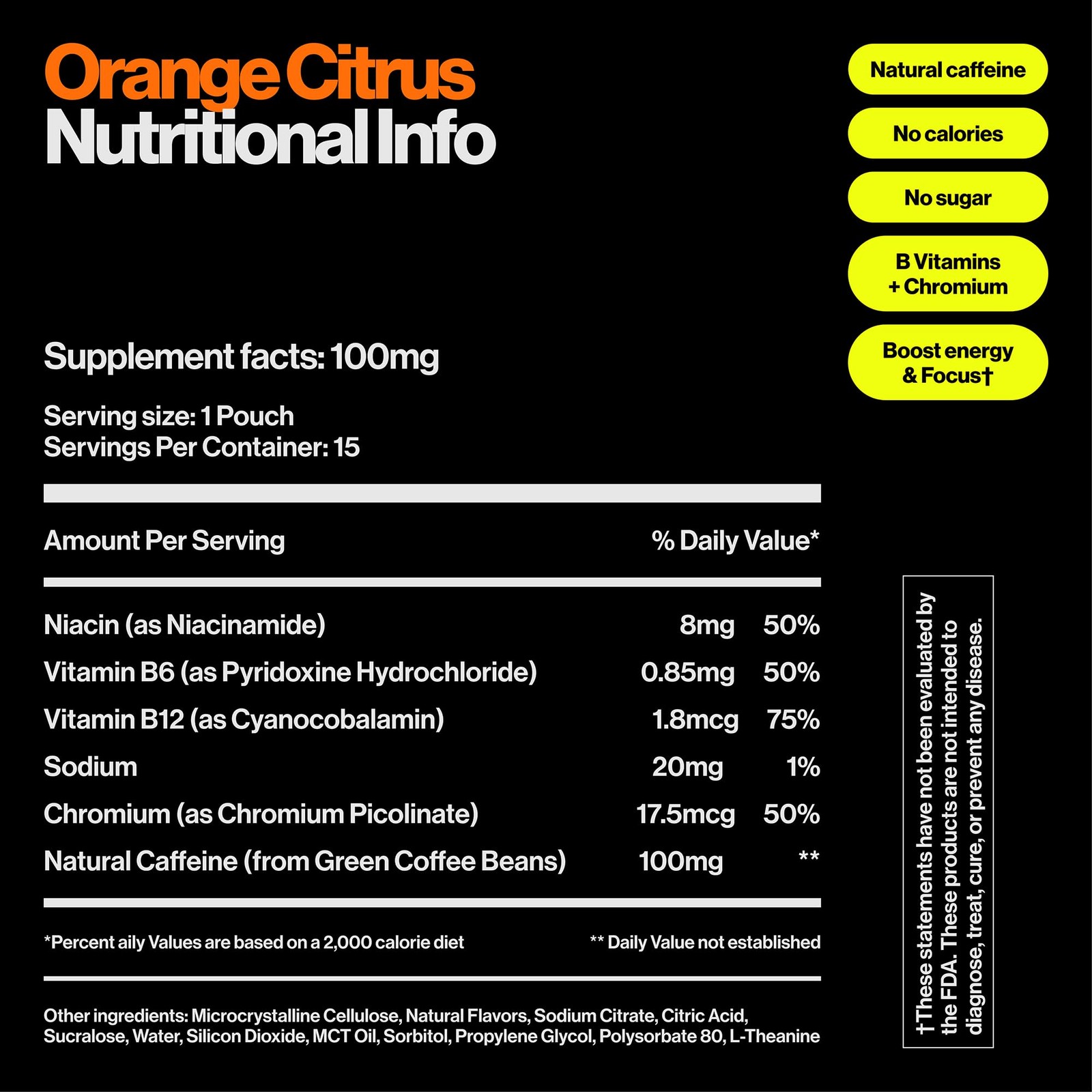 Energy Pouches | 100mg Natural Caffeine | Vitamins and Minerals | 4 Pack Asso…
