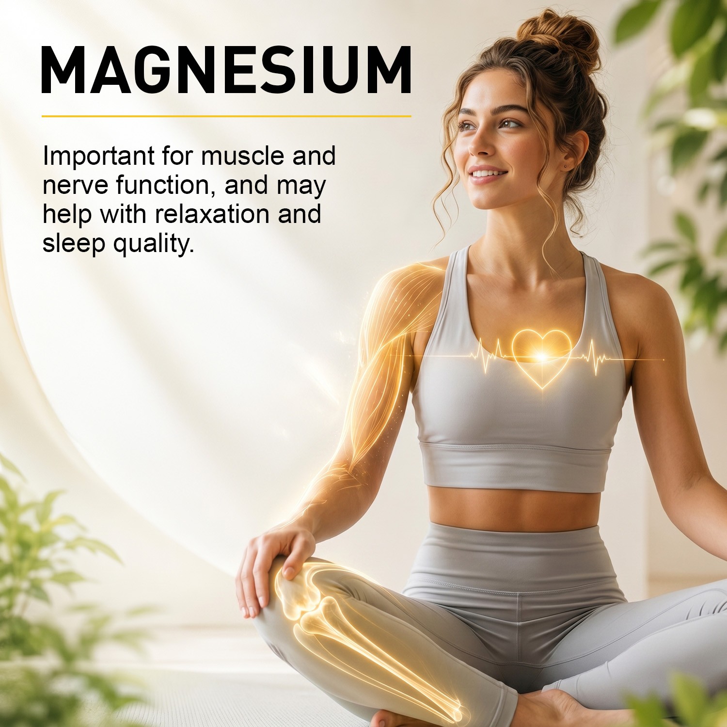 Magnesium Glycinate 500mg 120 Capsules High Absorption Supplement Vegetarian