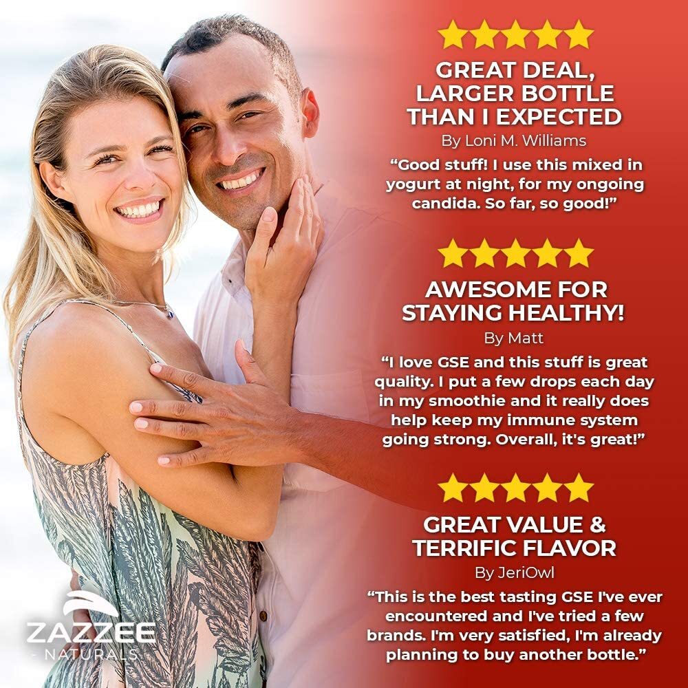 Zazzee GSE Grapefruit Seed Extract 4 Ounces, 100 mg Strength, 480 Servings