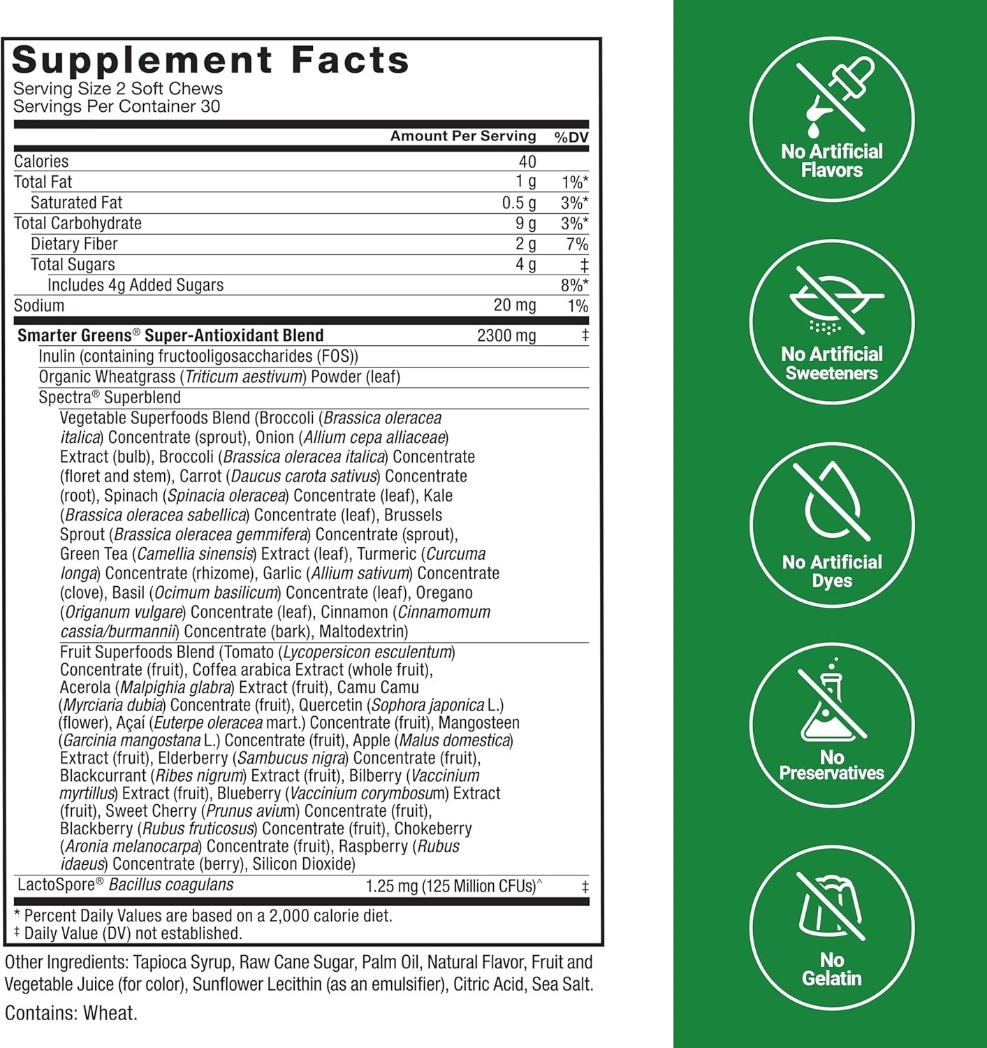 60 Count Summer Berry Soft Chews: Probiotics and Fiber for Digestive Health