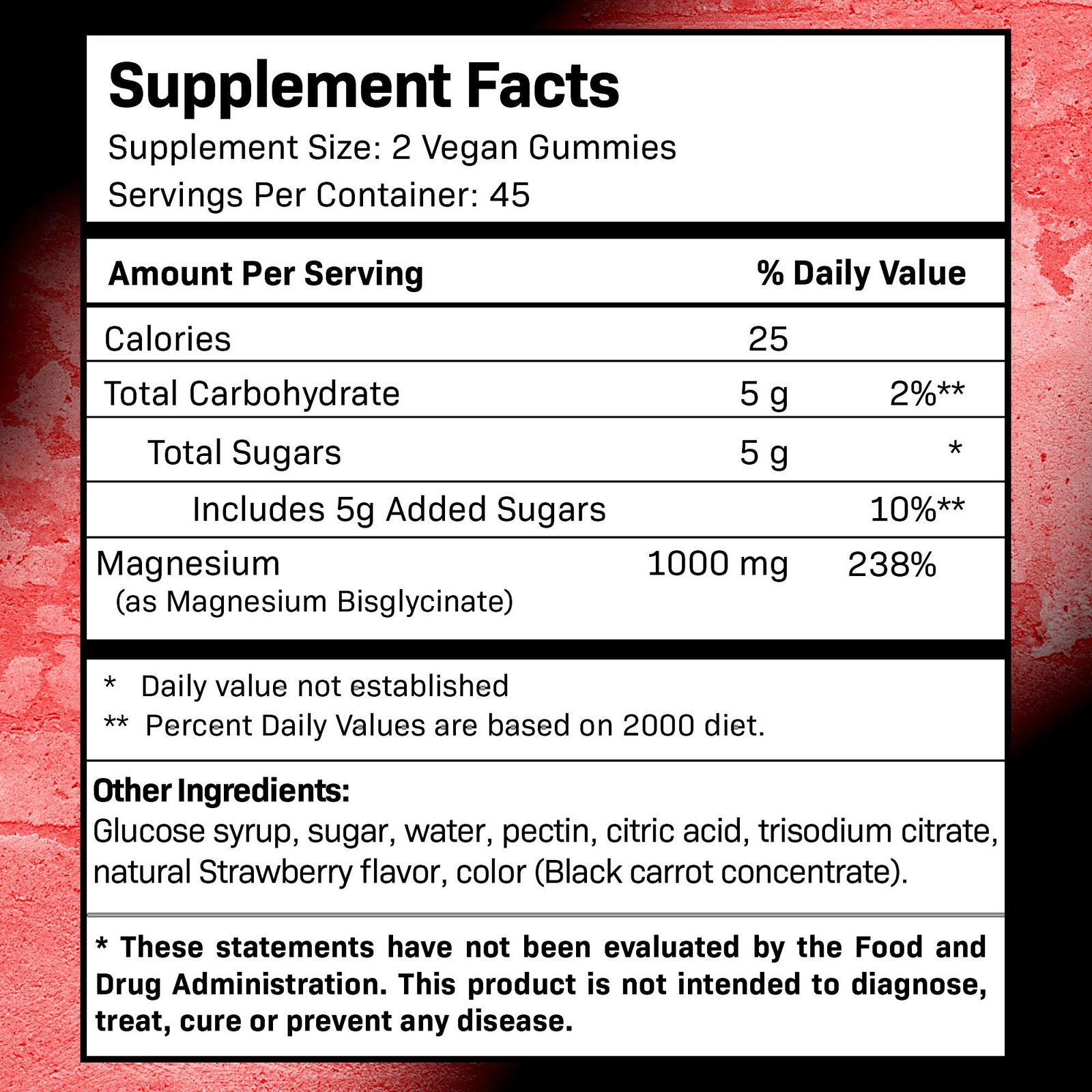 Magnesium Glycinate Gummies 1000mg, Heart Calm Chews, 90 Count (Pack of 1)