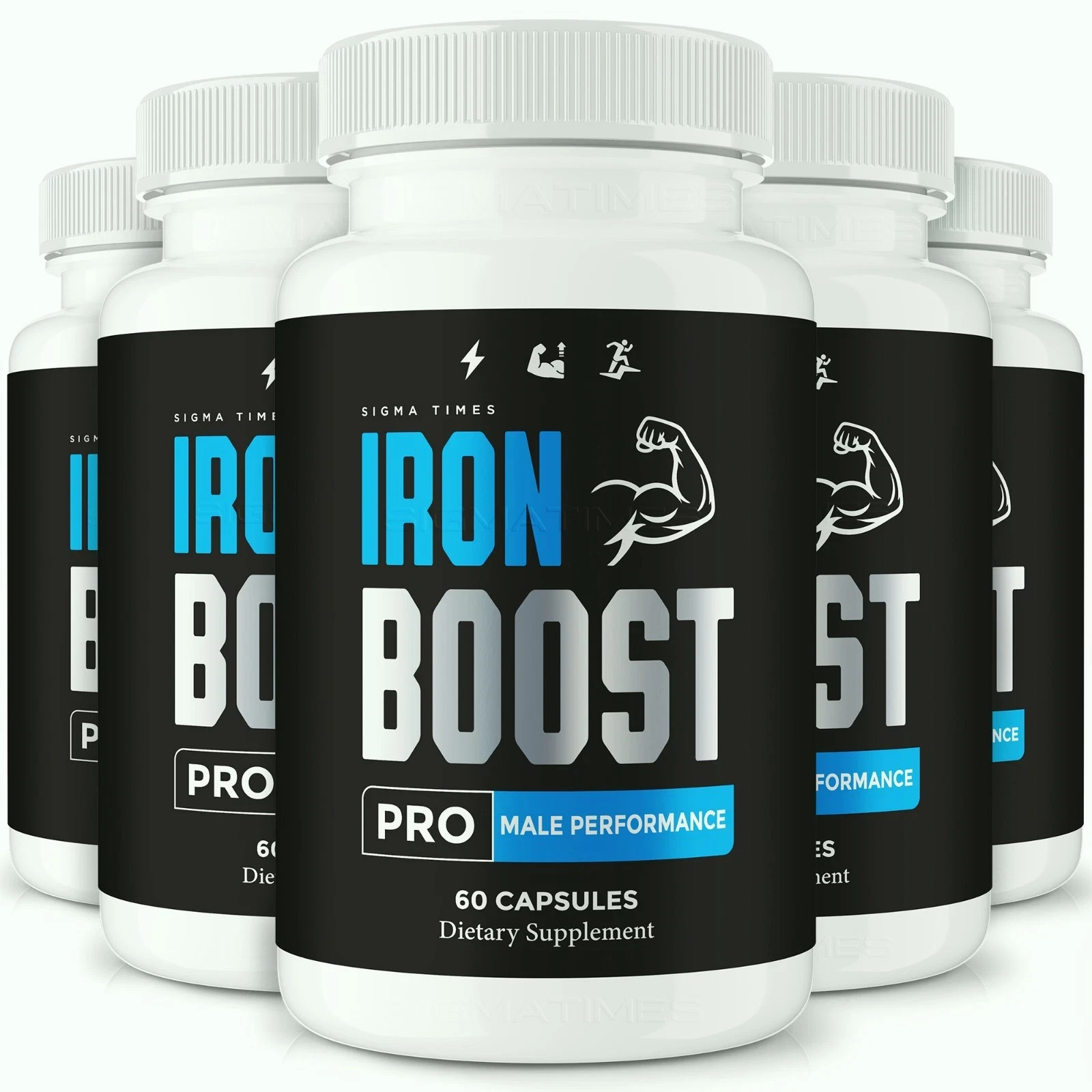 Iron Boost Pro Advanced Performance Supplement for Men 60 Capsules Pack 5