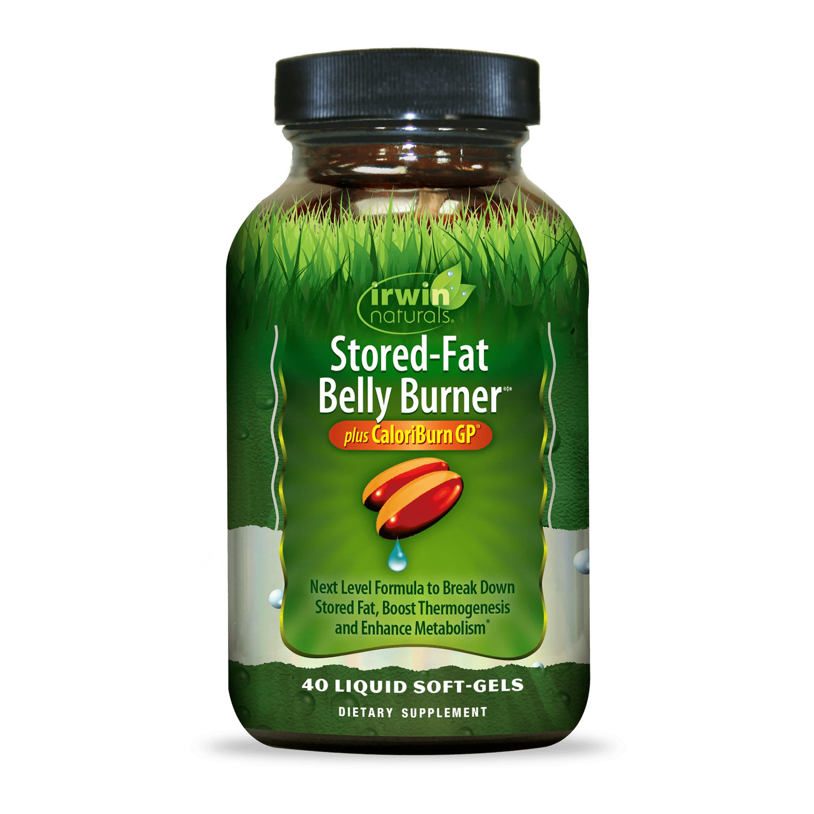 Irwin Naturals Stored-Fat Belly Burner plus Calorie Burn GP, 40 Softgels