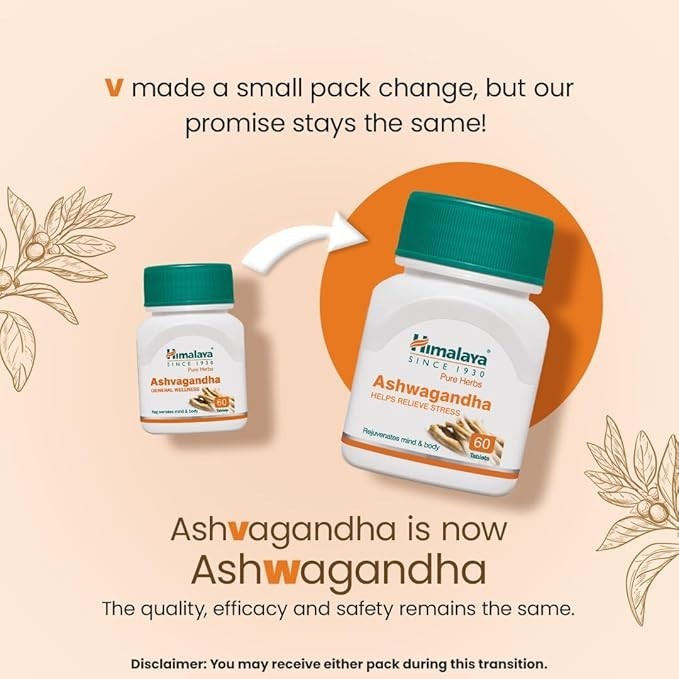 🔥 Himalaya Ashwagandha 1200 Tablets Herbal Dietary Supplement -Free Shipping 🔥